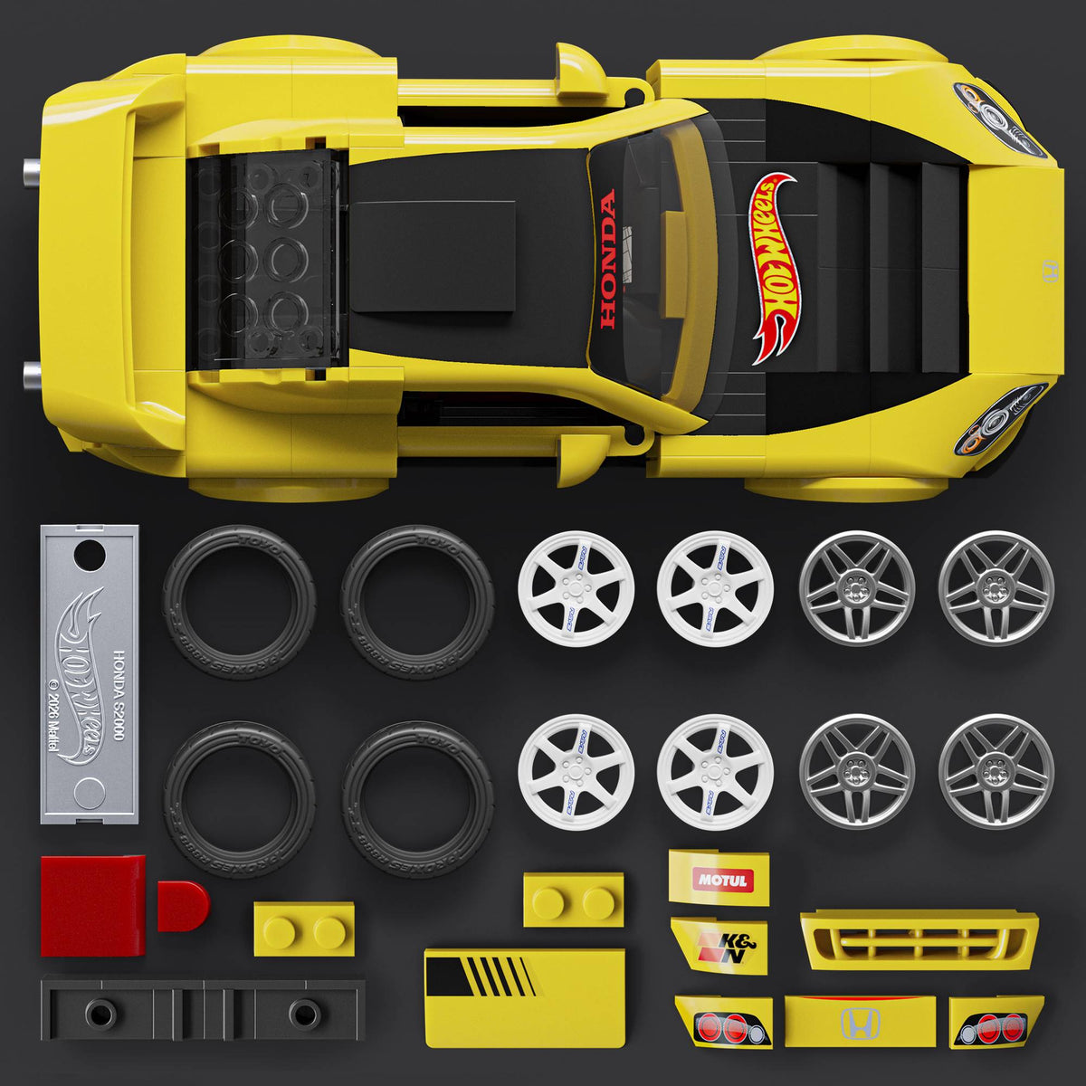 07 Honda S2000 Model Kit, 1:32 Scale, 256 Pieces