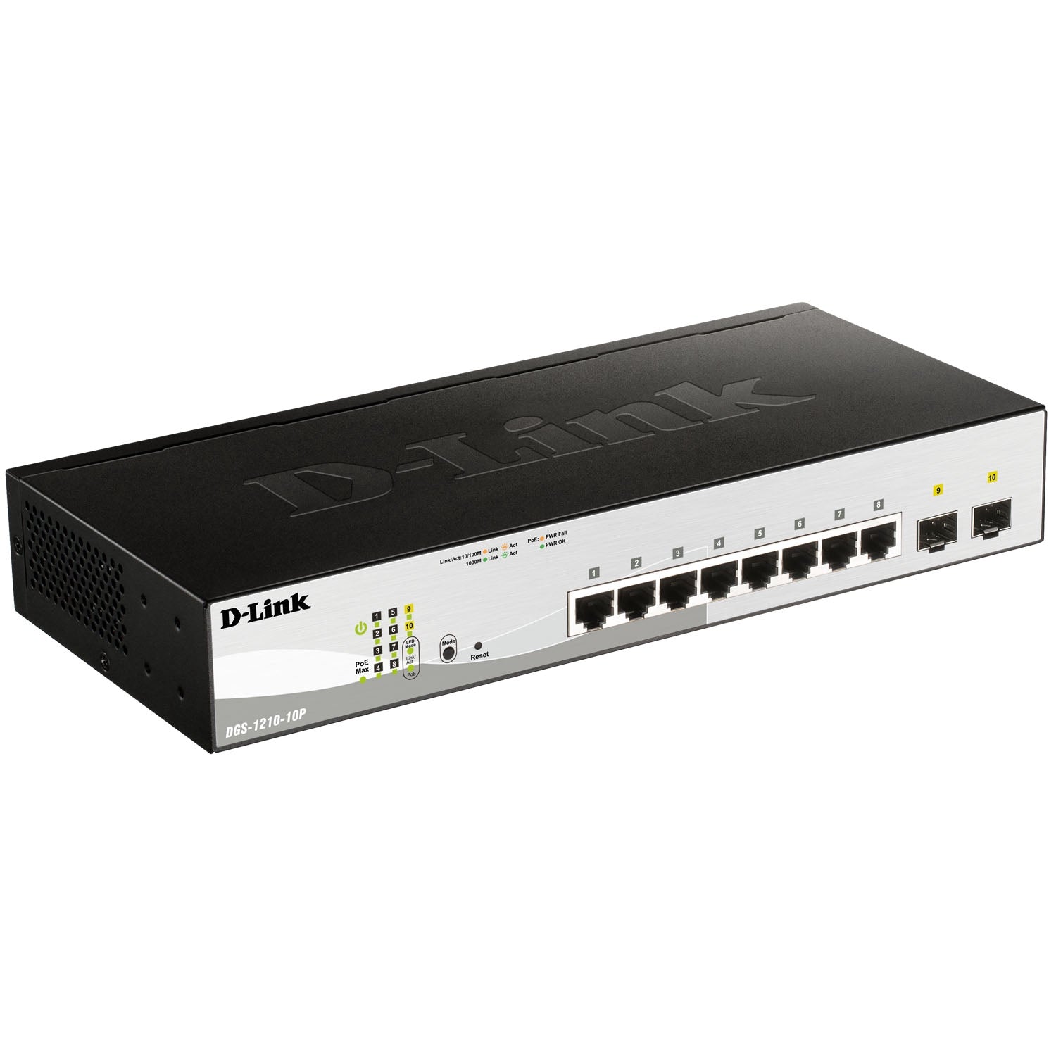 10-Port Gigabit PoE Smart Switch, 65W Budget
