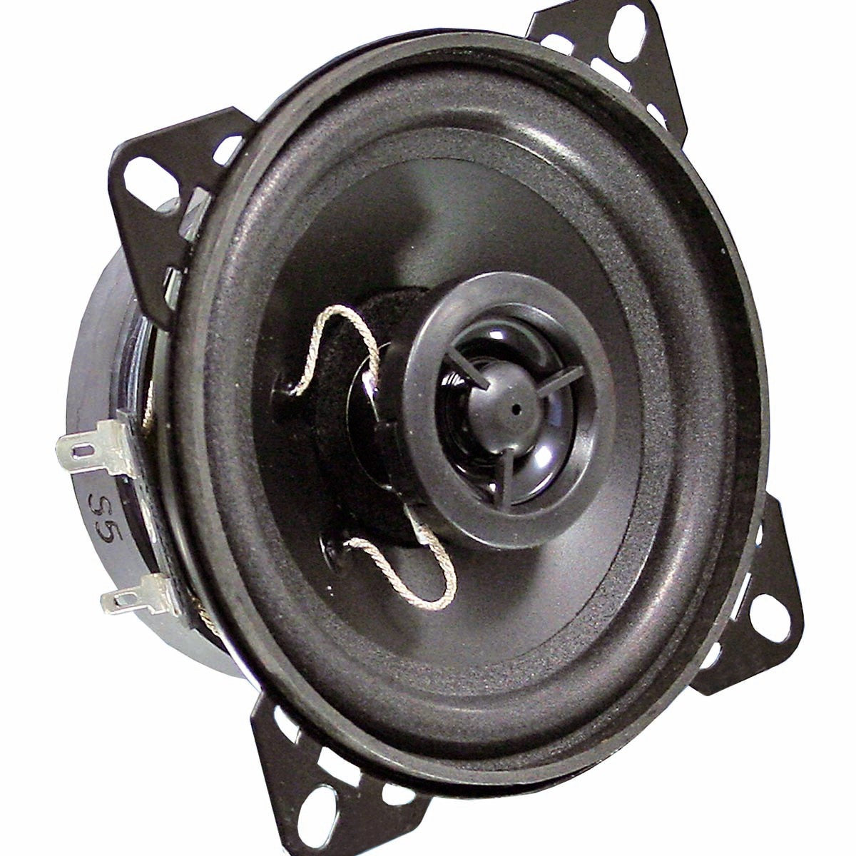10 cm (4") 2-way coaxial speaker with standard basket and piezoelectric tweeter