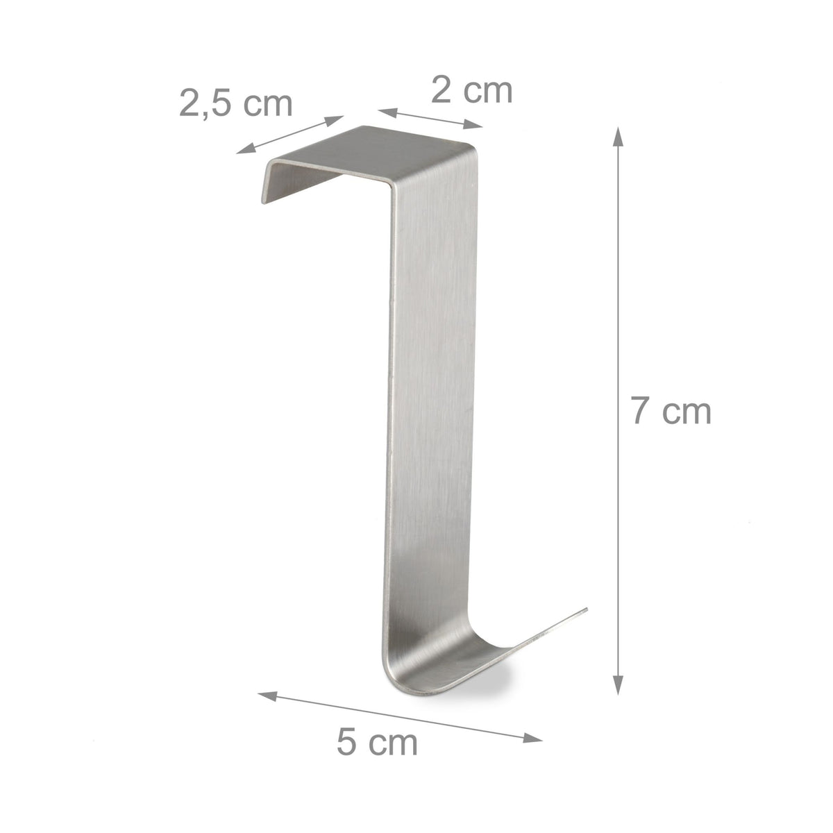 10-pack stainless steel door hooks