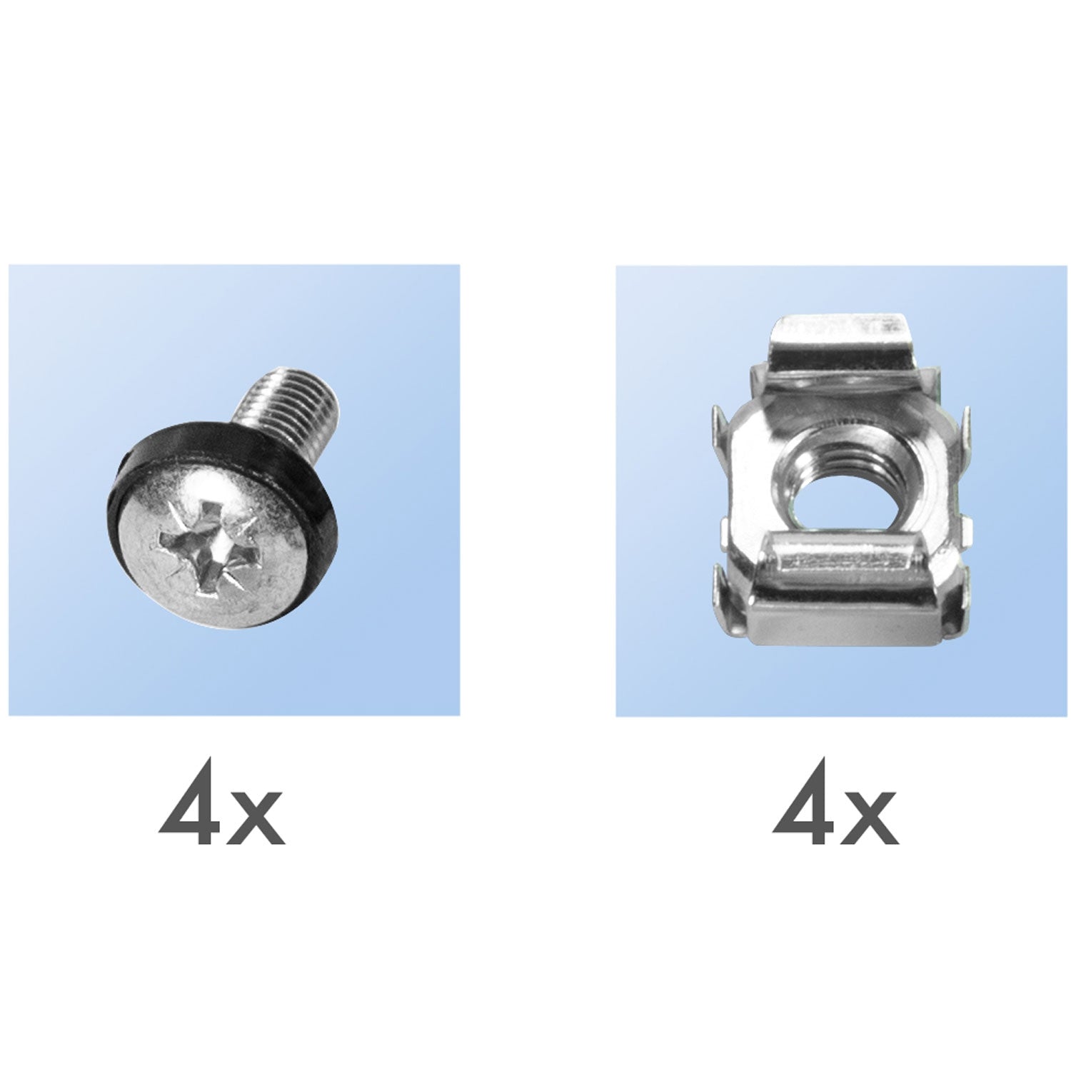 10" shelf 1U 220 x 150 mm Black