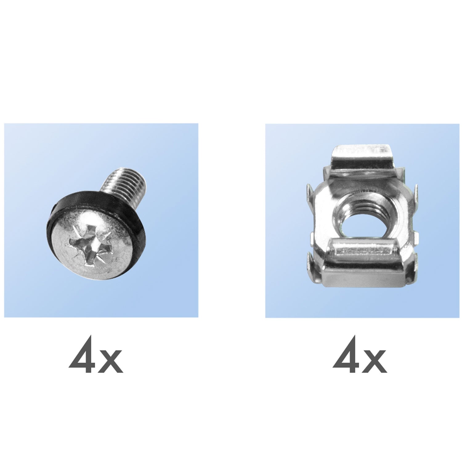 10" shelf 1U 220 x 150 mm Grey