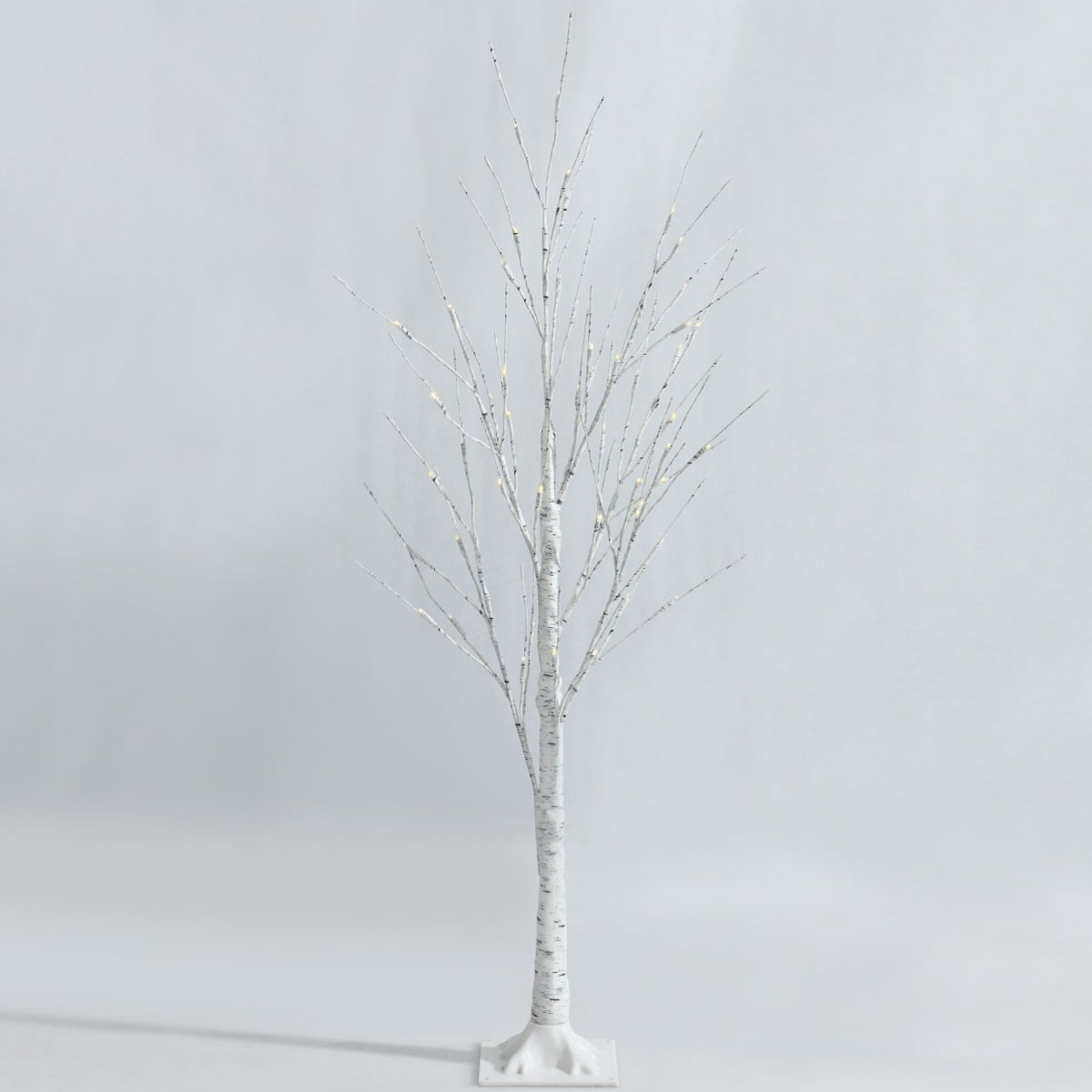 120 cm LED Birch Tree with 48 Warm White Lights