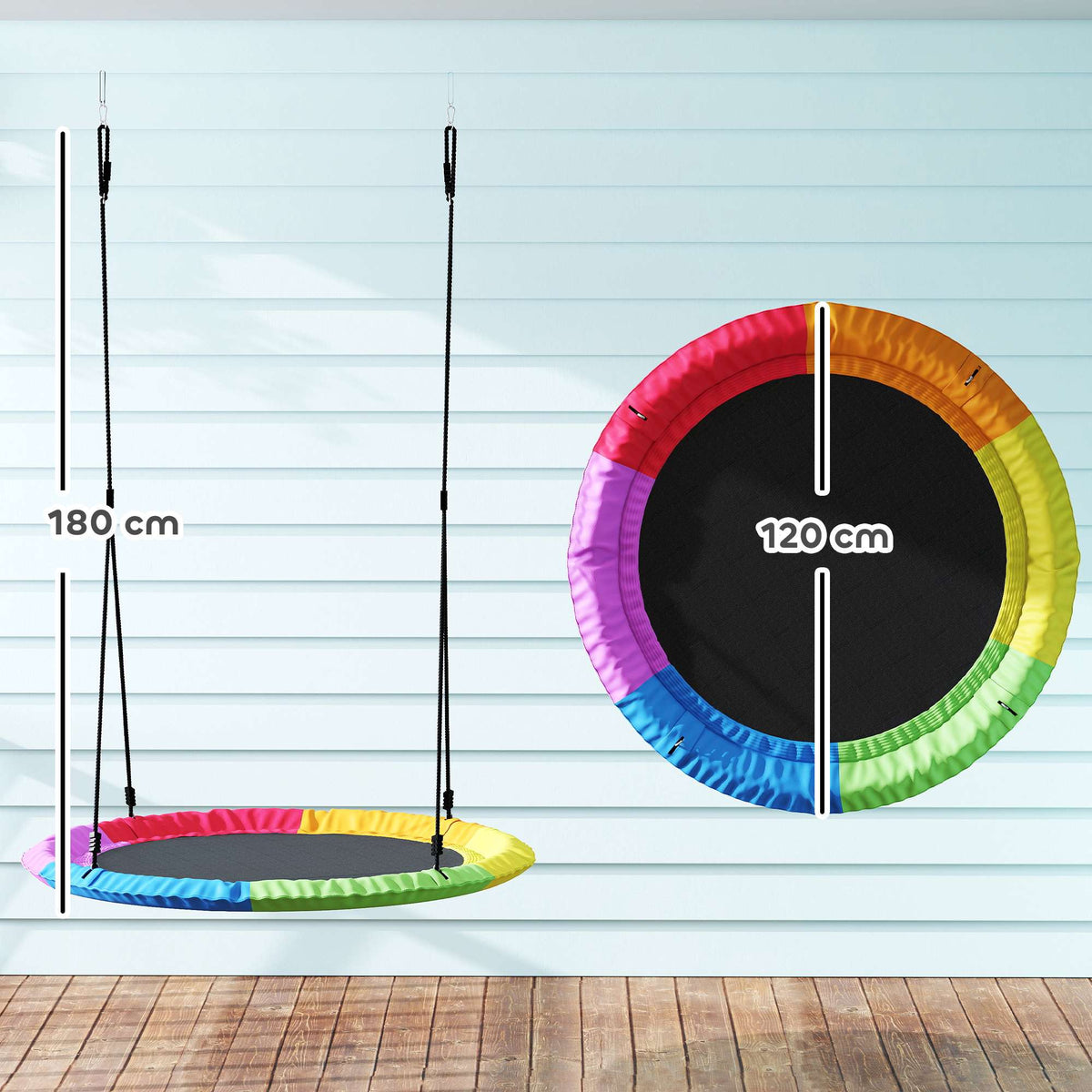 120 cm Nest Swing, 300 kg Capacity, Multicolor