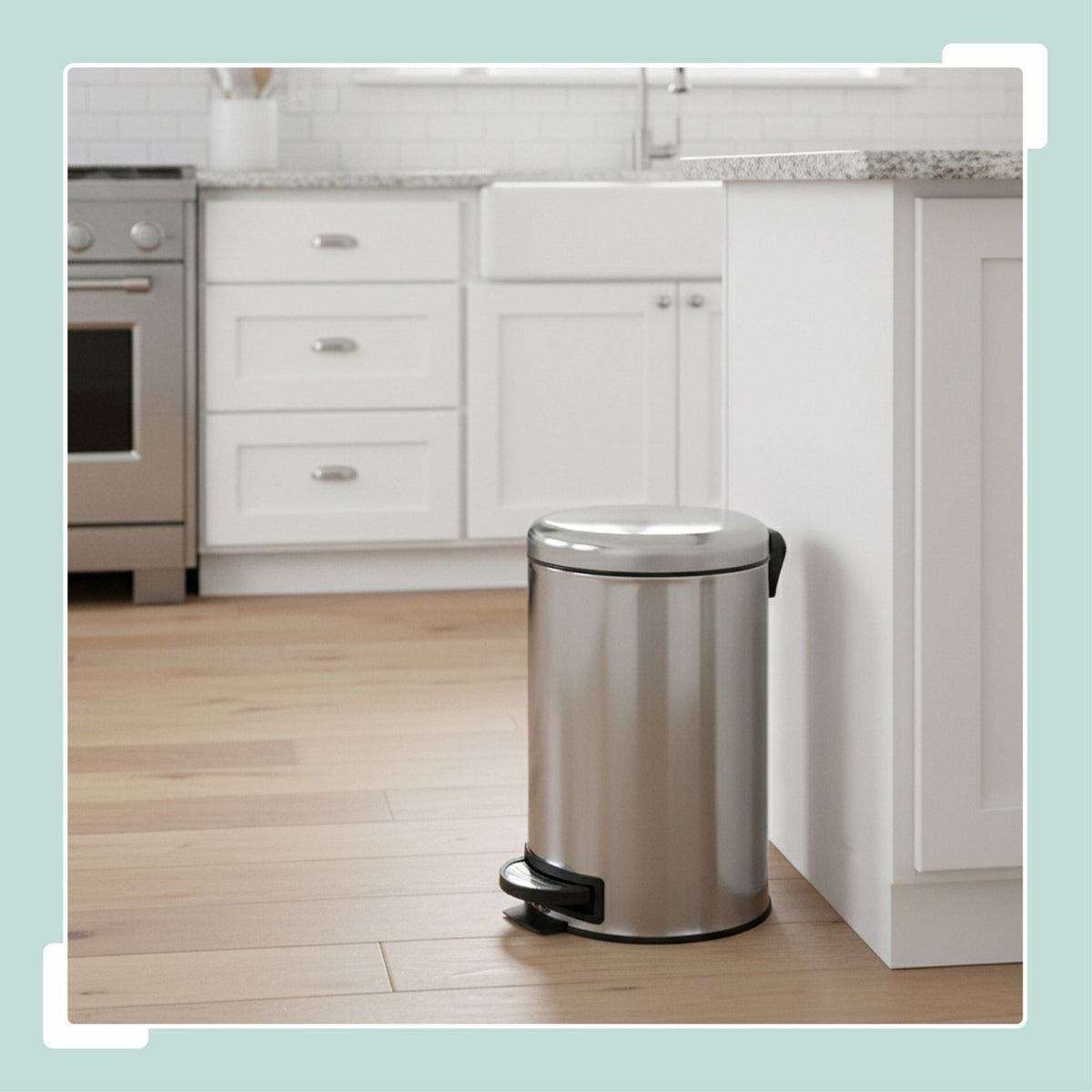 12L Step Bin with Inner Bucket – Soft-Close, Hands-Free