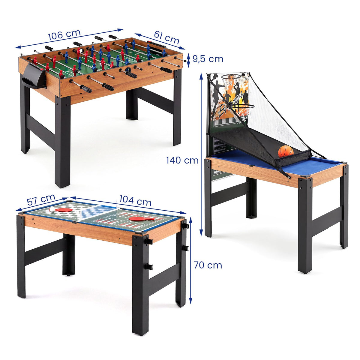 14-in-1 Multi-Game Table Set with Accessories