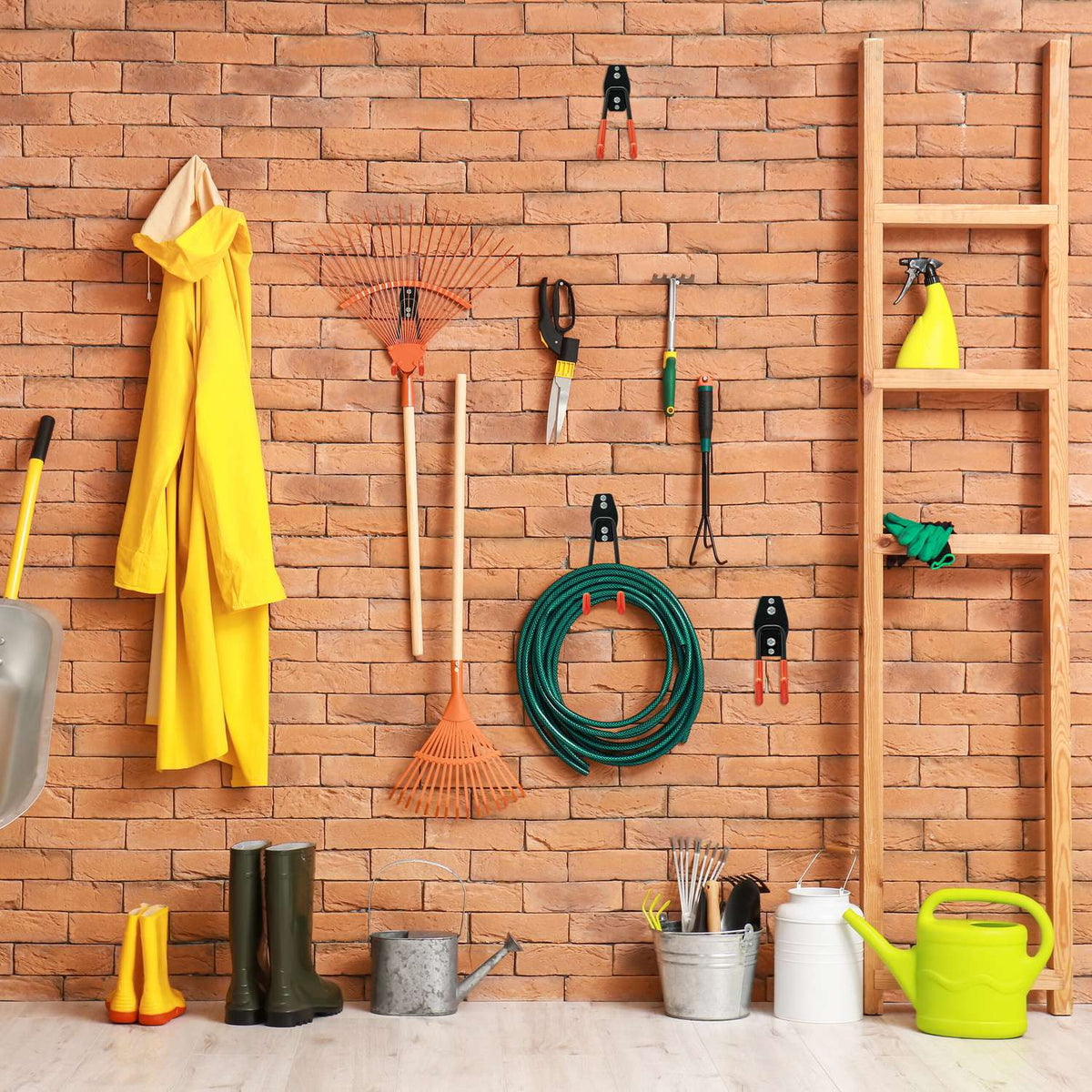 14-piece set of wall hooks
