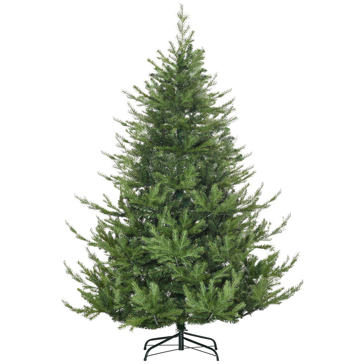 180 Cm Artificial Christmas Tree, Lifelike Dense Branches, Artificial Fir Tree With 1942 Branch Tips, Green