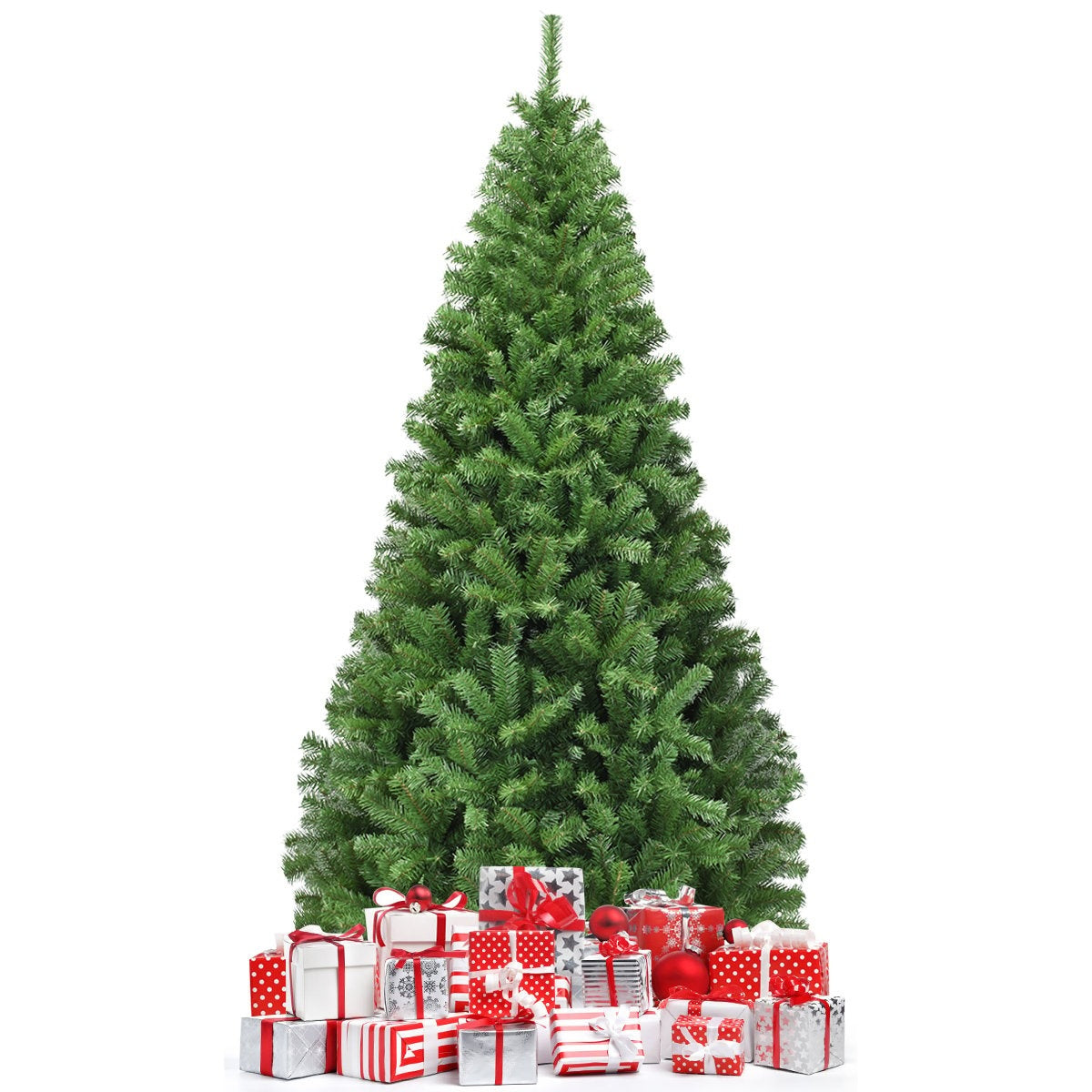180cm Artificial Christmas Tree Christmas Tree with 1,000 PVC Pine Needles Green