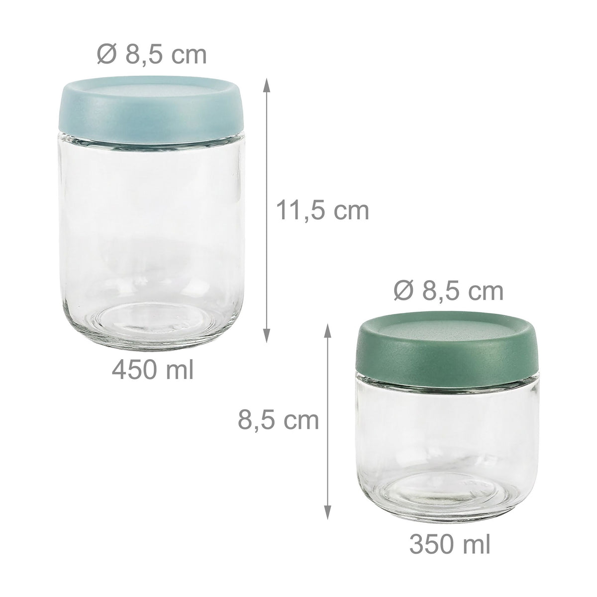18-Piece Glass Food Storage and Preserving Jar Set