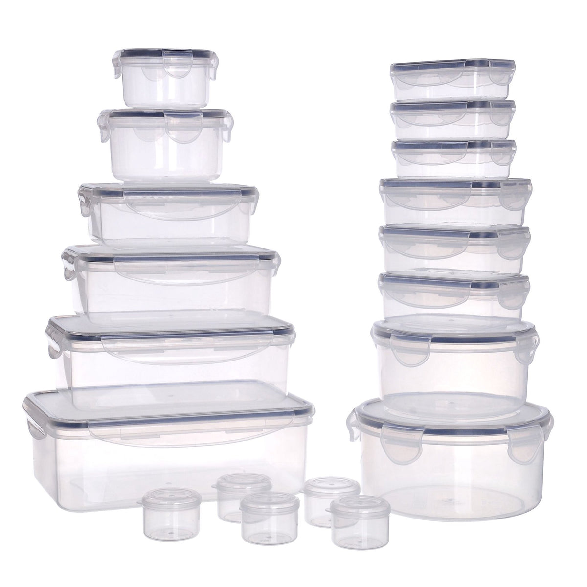 19-Piece Airtight Plastic Food Storage Container Set