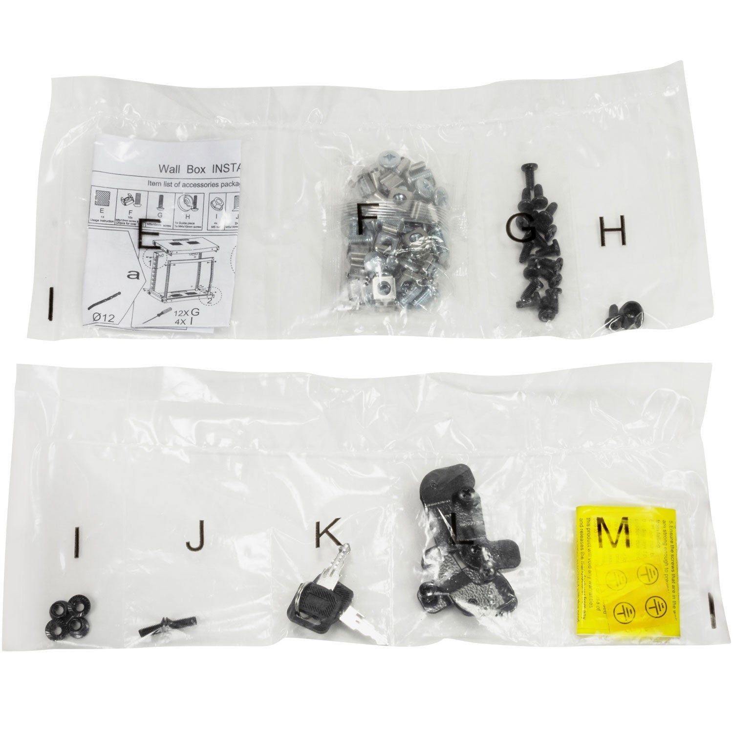 19" Wall cabinet/server cabinet U6 540 x 450 x 330 mm Unassembled Black