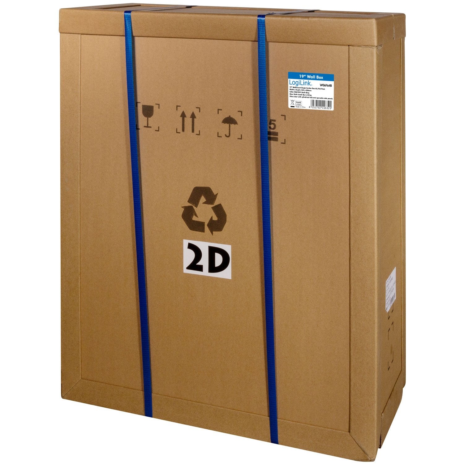 19" Wall cabinet/server cabinet U6 540 x 450 x 330 mm Unassembled Black