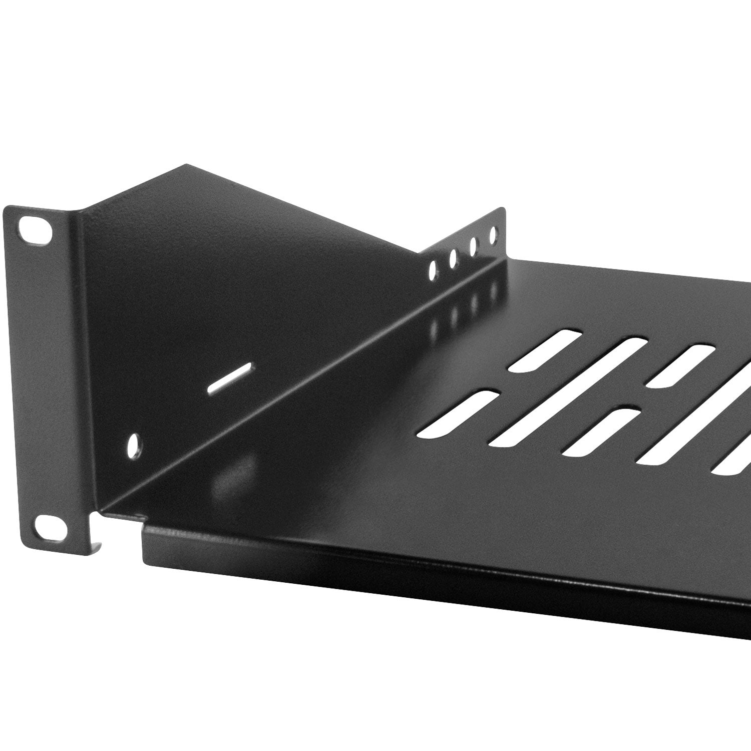 19" shelf 2U 440 x 250 mm max 25 kg Black