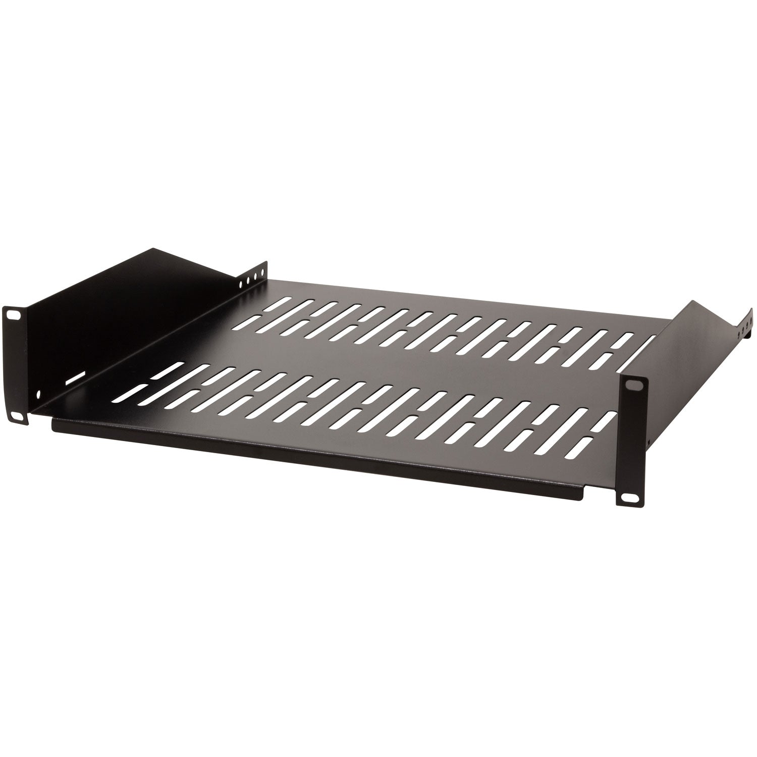 19" shelf 2U 440 x 406 mm max 25 kg Black