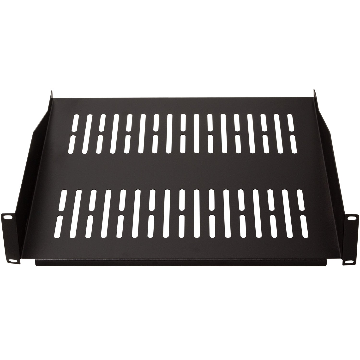 19" shelf 2U 440 x 406 mm max 25 kg Black