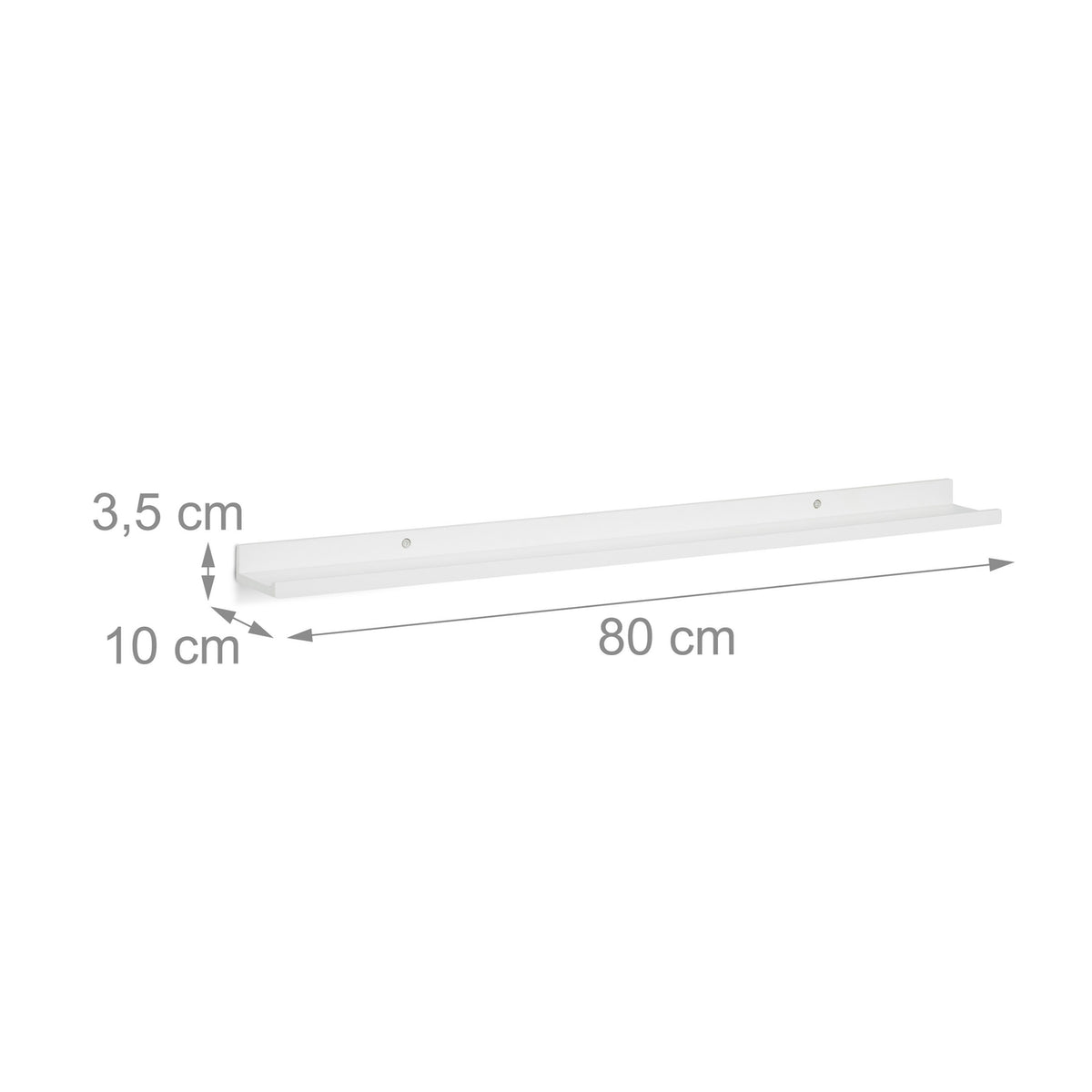 1 pc. narrow wall shelf