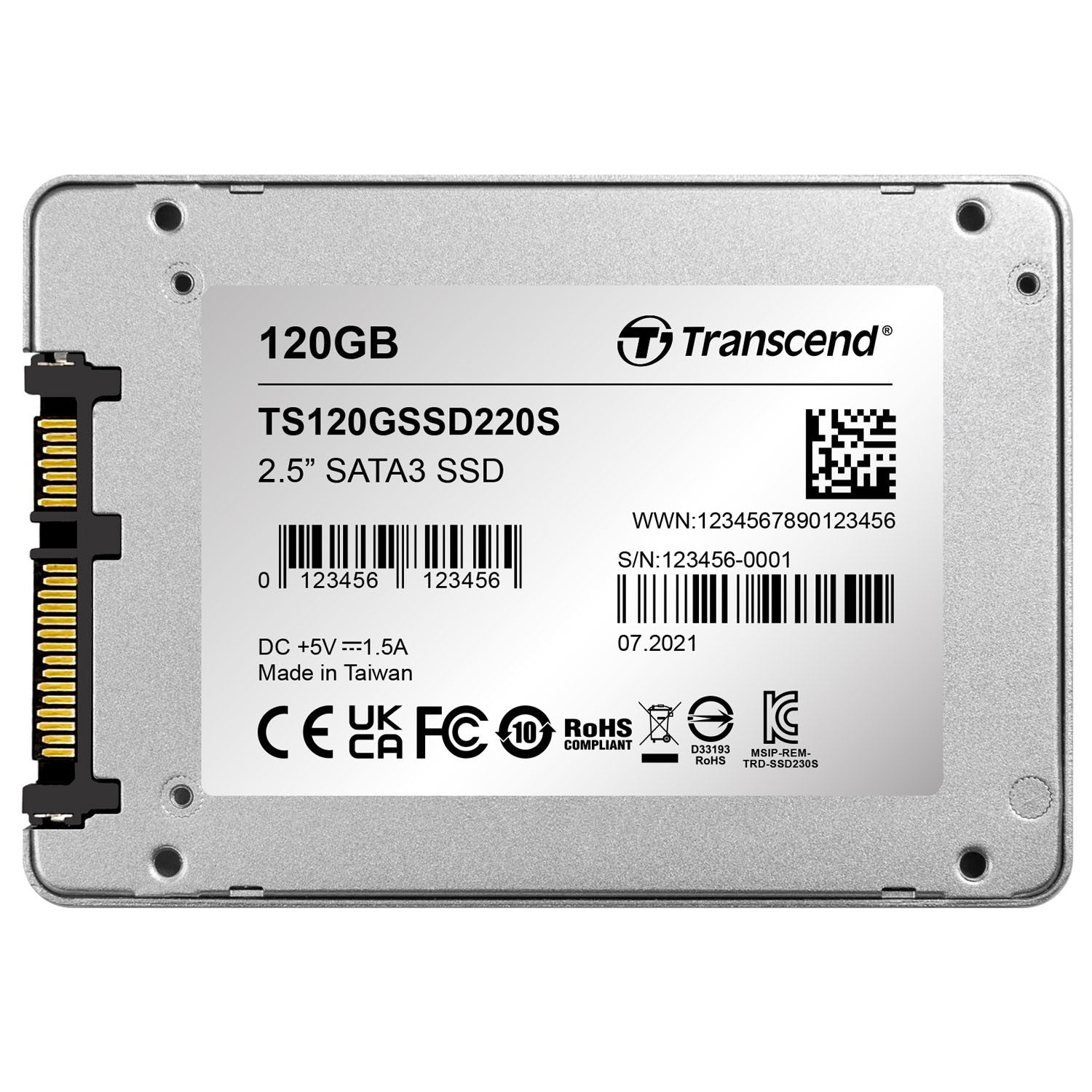 2.5" SSD SSD220S SATA3 500/300 MB/s 120Gb