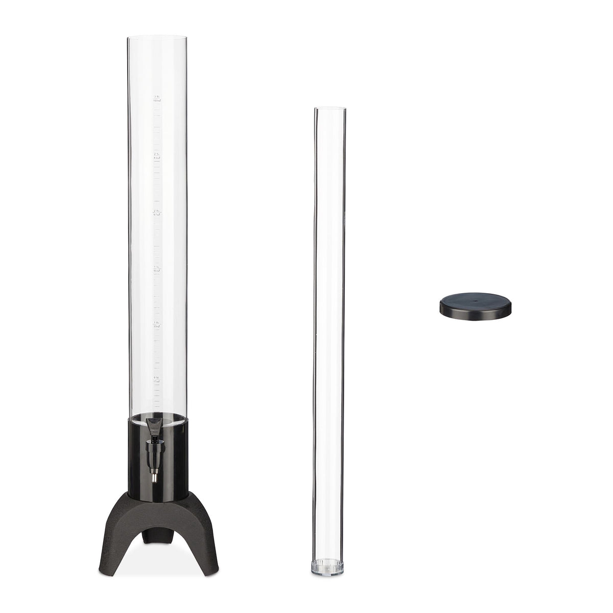 2.5 liter beer column with tap