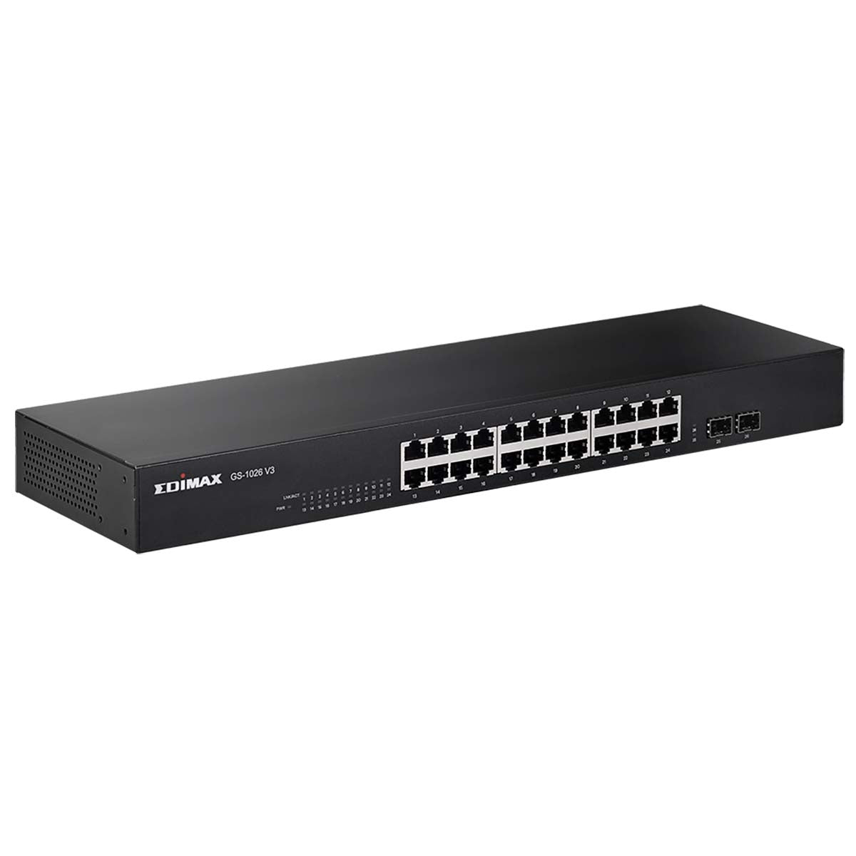 26-Port Gigabit Switch with 2 SFP Ports