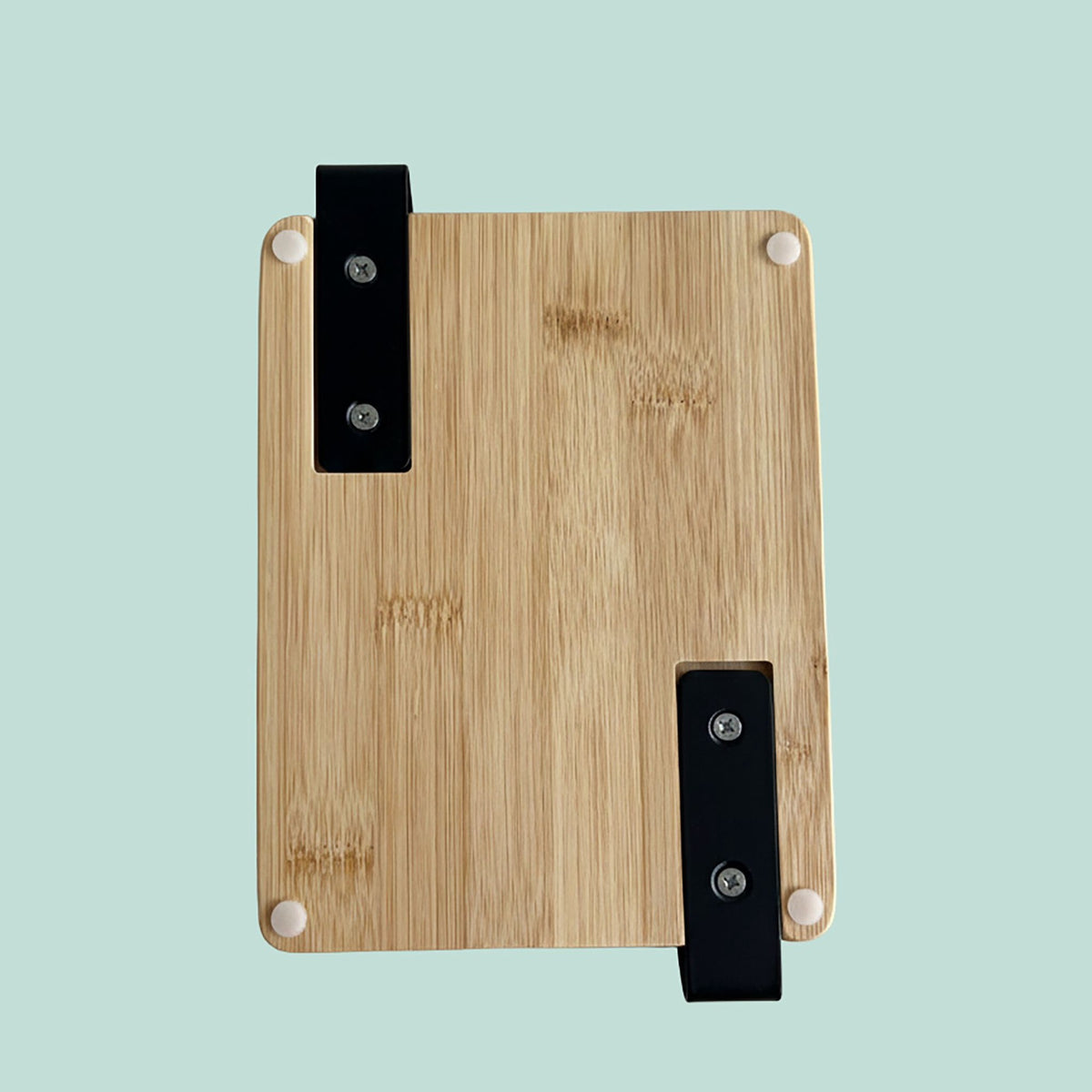 2-Arm Z-Shaped Towel Rack with Bamboo Shelf
