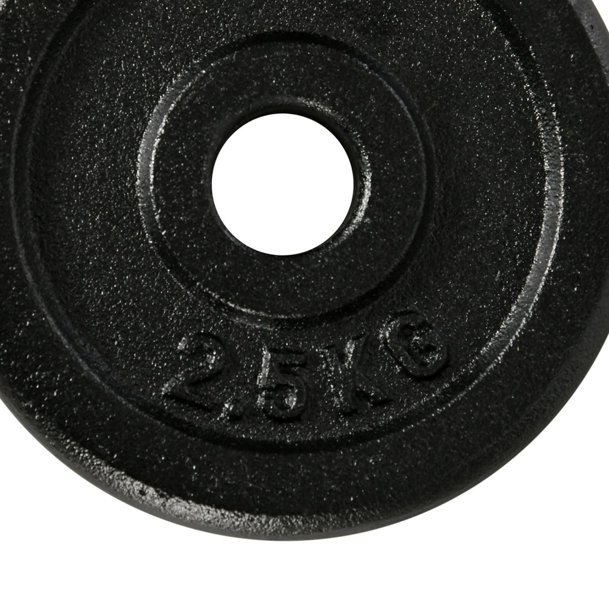 2-In-1 Dumbbell Set 30 Kg Dumbbell Set, Adjustable, With 12 Weight Plates, For Strength Training, Black