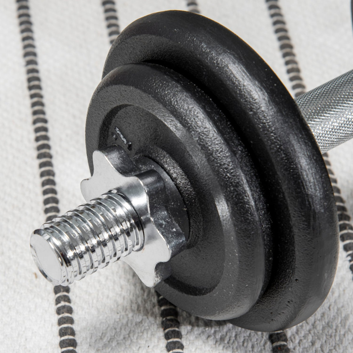 2 In 1 Dumbbell Set, Adjustable Dumbbell Set, 20 Kg, Dumbbell And Barbell With Connecting Tube, Rust-Proof, Anti-Slip