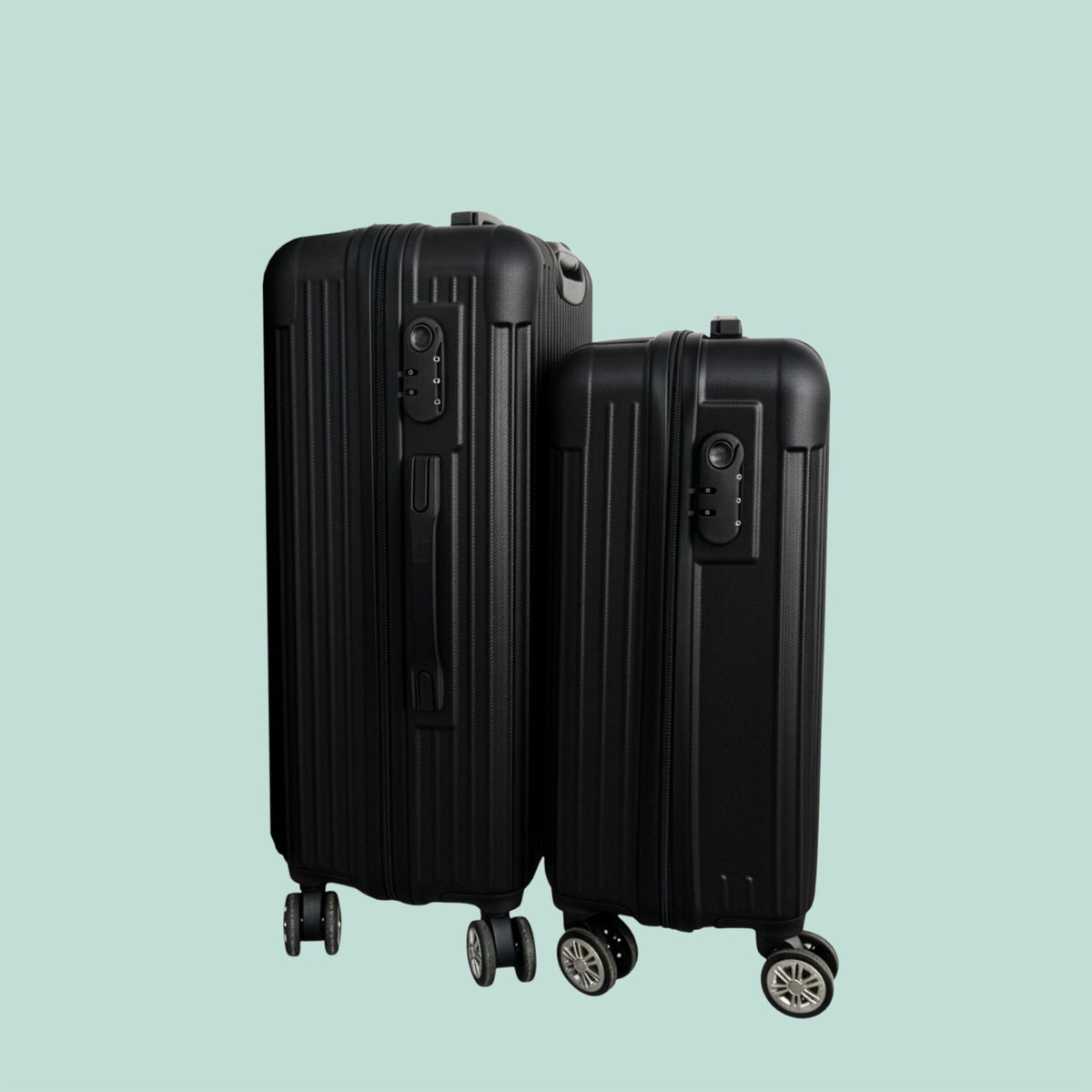 2-Piece Hard-Shell Luggage Set with 360 Wheels