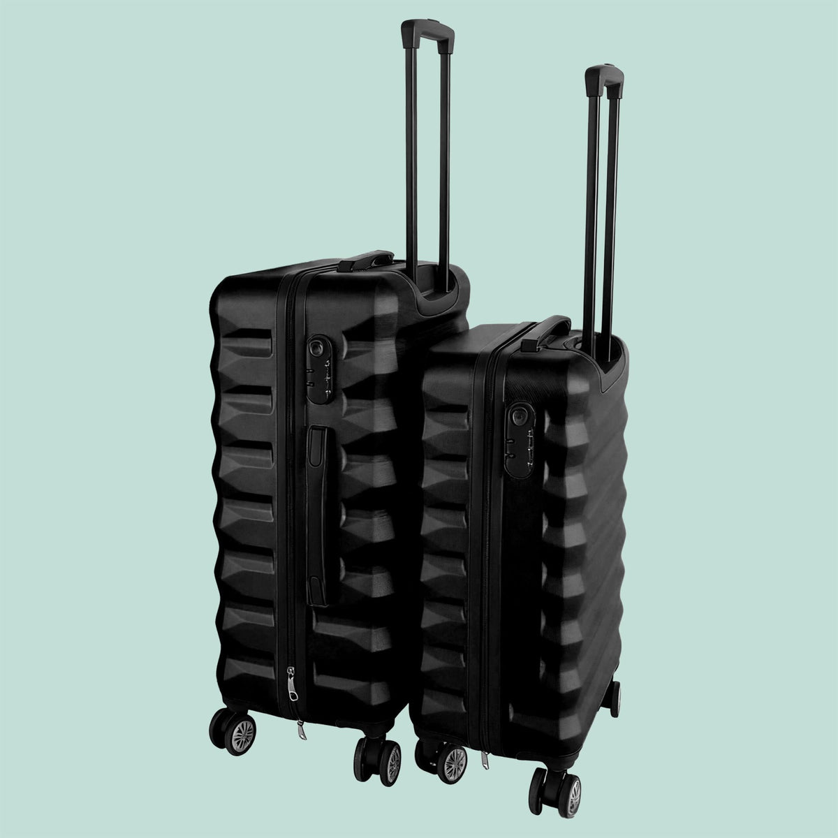 2-Piece Hard-Shell Luggage Set with Wheels