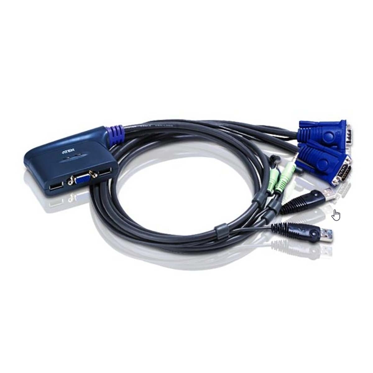 2-Port KVM Switch Black