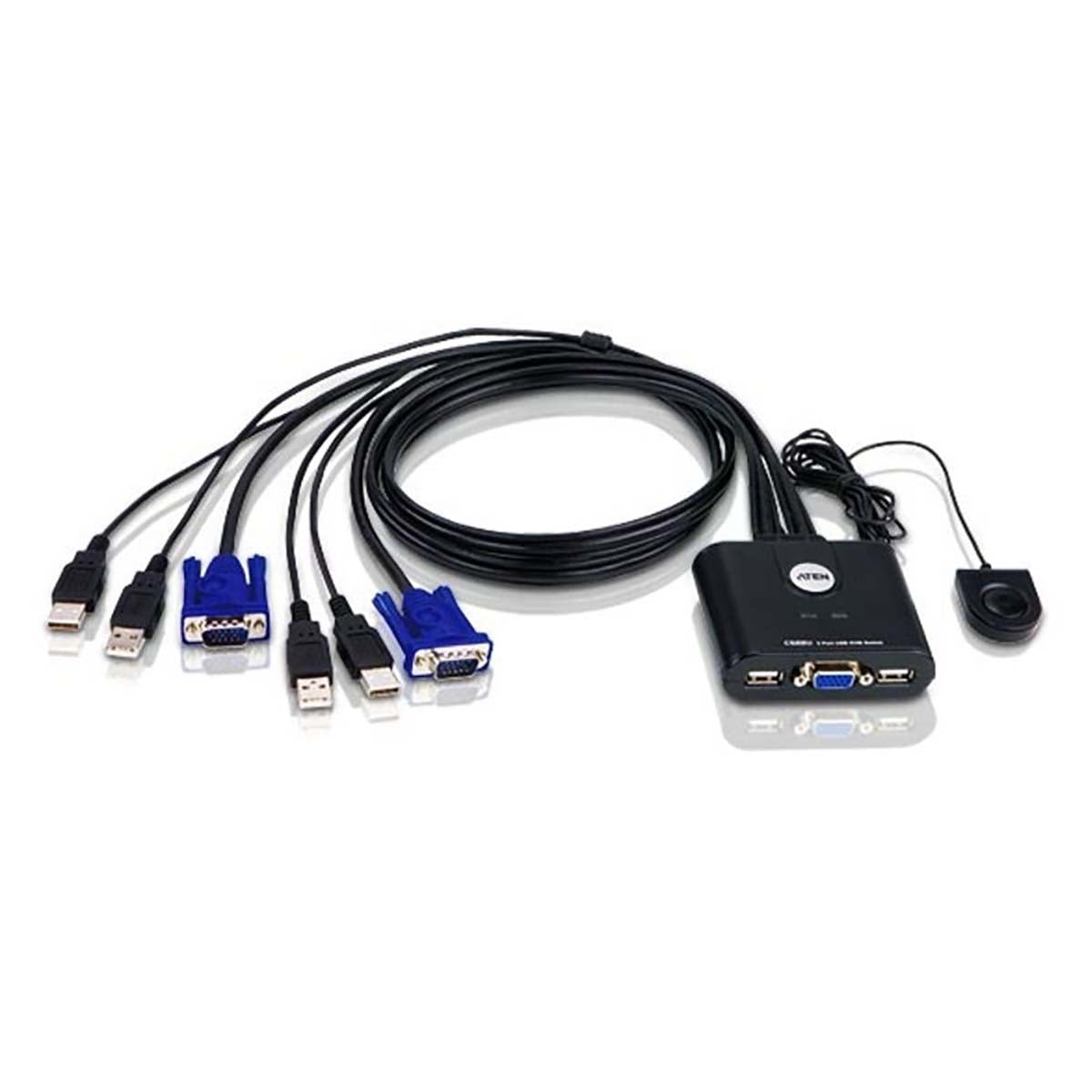 2-Port KVM Switch Black