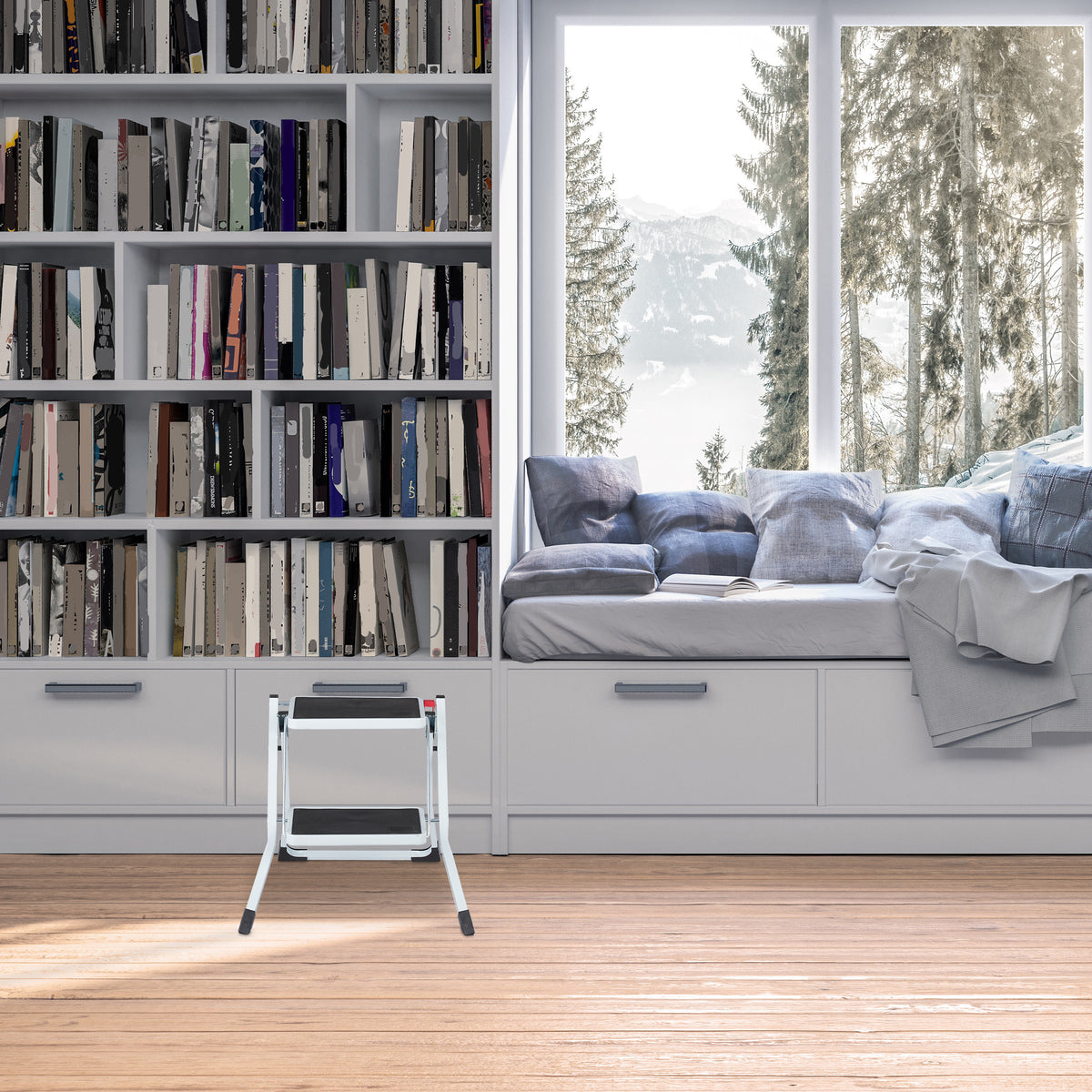 2-Rung Folding Step Ladder