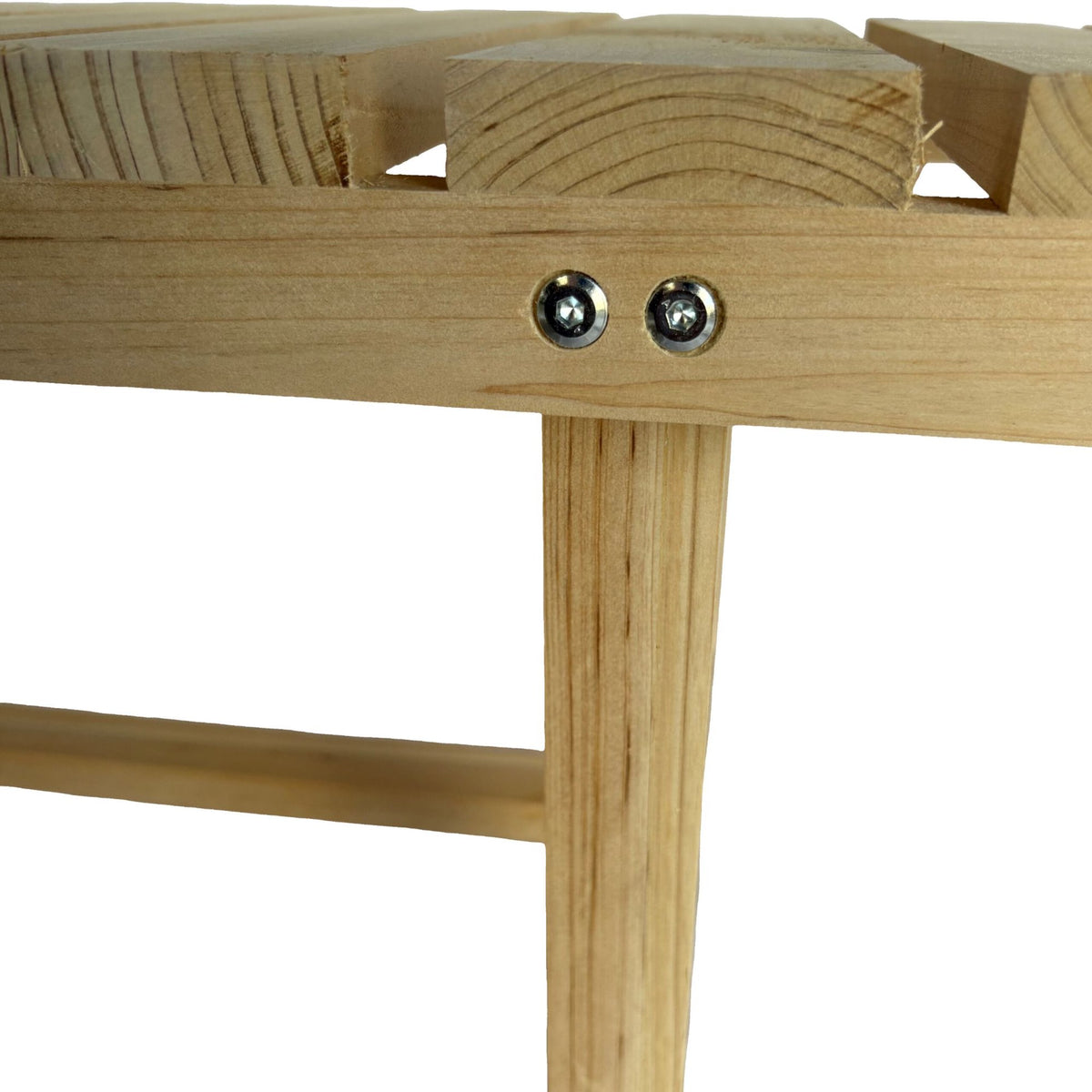 2-Seat Fir Wood Garden Bench for Outdoor Relaxation