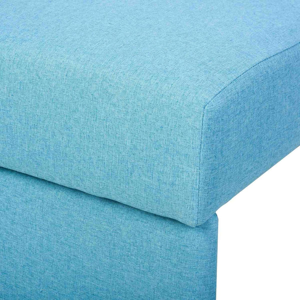 2-Seater Sofa Bed With Bed Function, Storage Space, For Living Room, Polycotton, Wood, Light Gray
