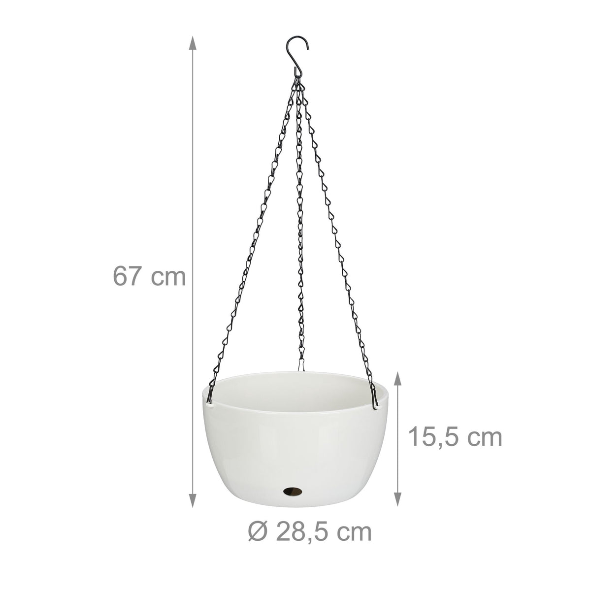 2 hanging baskets with water containers - XL