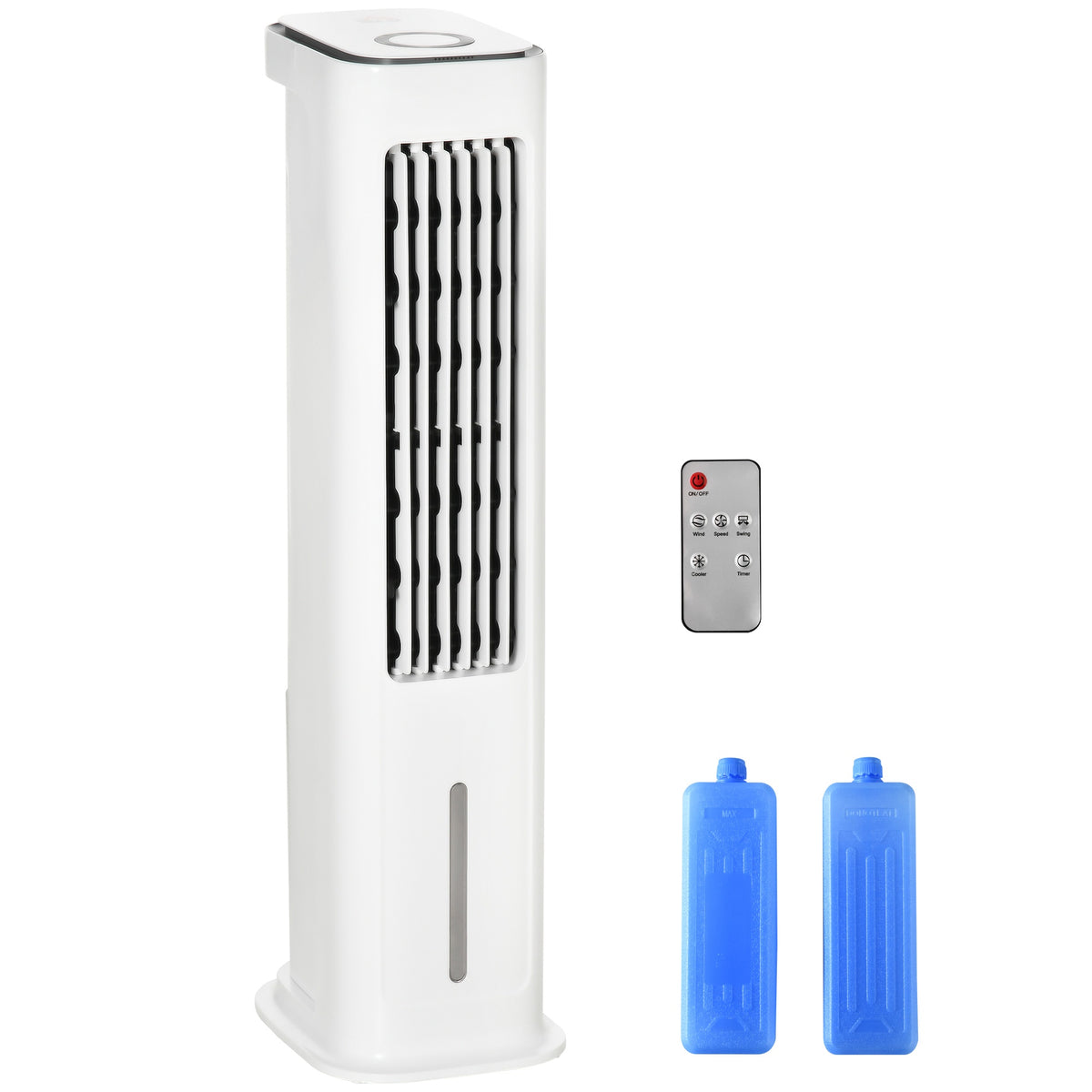 2-in-1 Air Cooler with 5L Tank, 12h Timer, for 20㎡