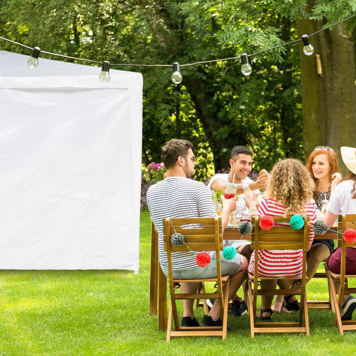 2 pcs. side walls for party tents