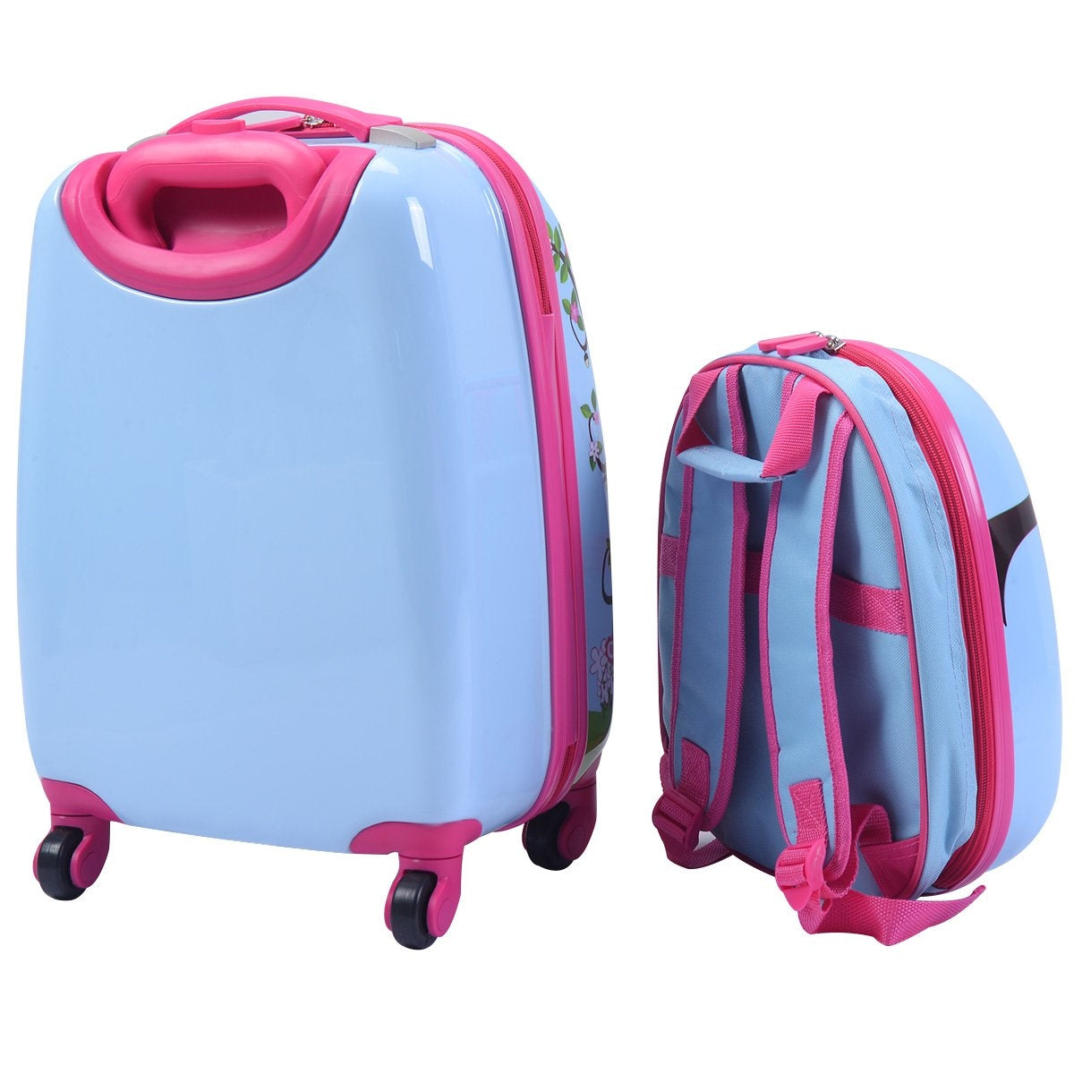 2-piece suitcase set children's luggage 16'' suitcase + 12'' backpack
