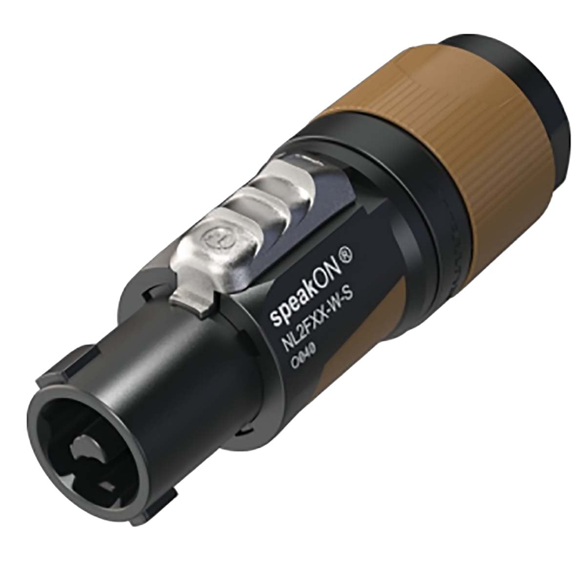 2 pin cable connector, chuck type strain relief