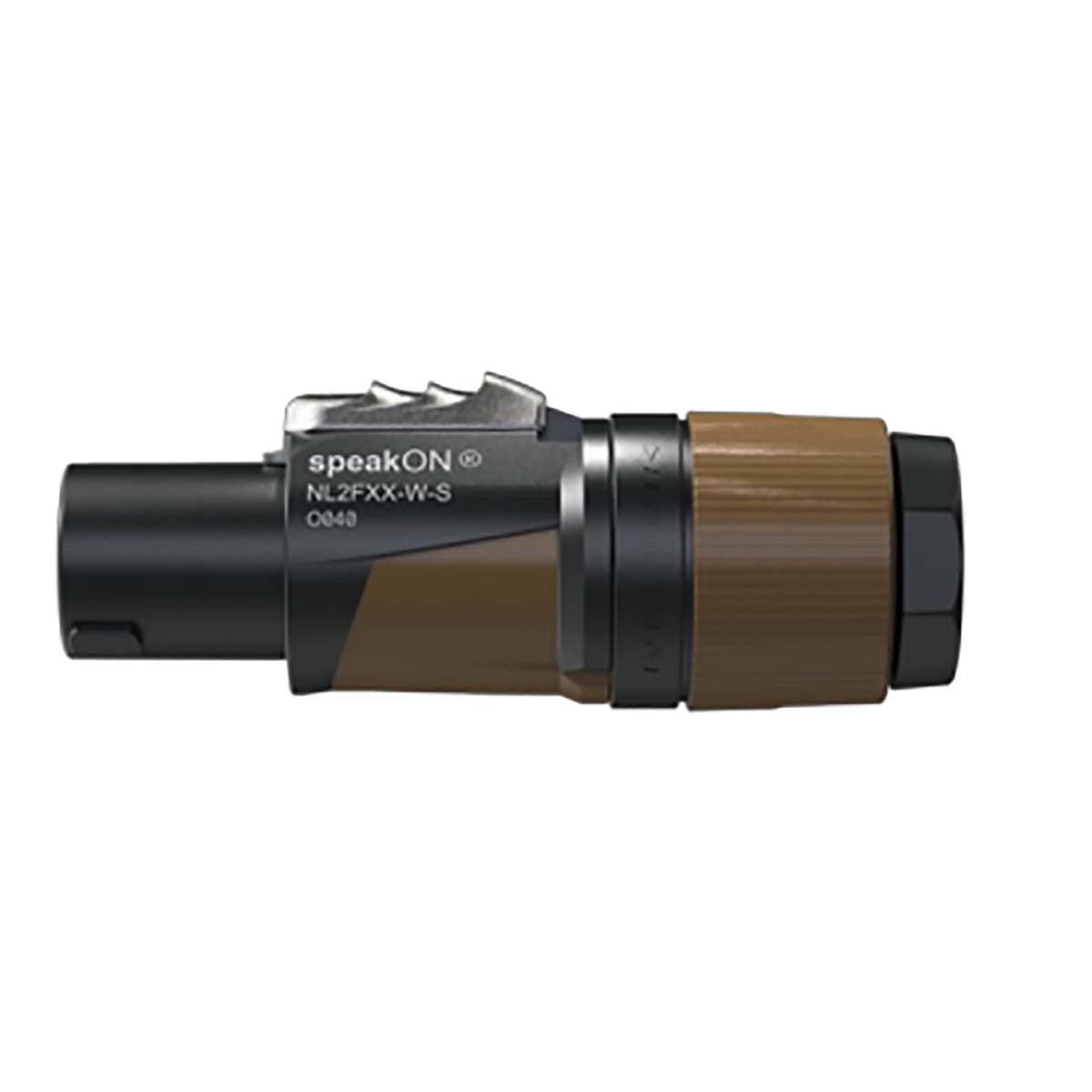 2 pin cable connector, chuck type strain relief