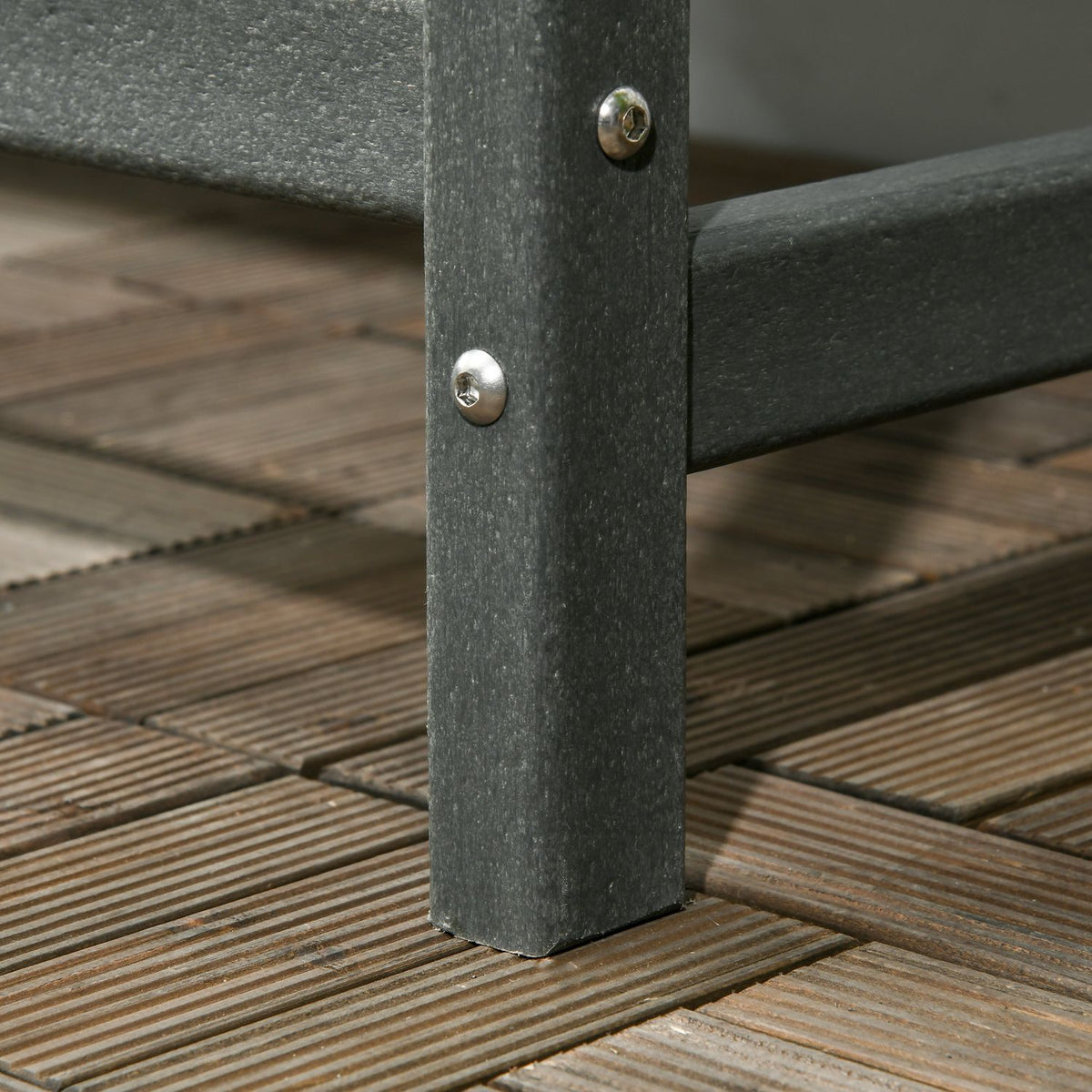 2-seater garden bench, max. 320 kg, bench with backrest, country house style park bench, weatherproof patio bench, 124x60x87cm