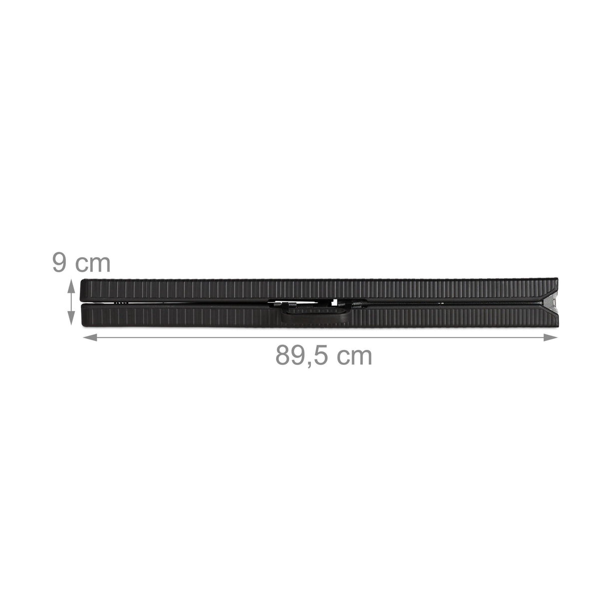 2x Folding Benches Black