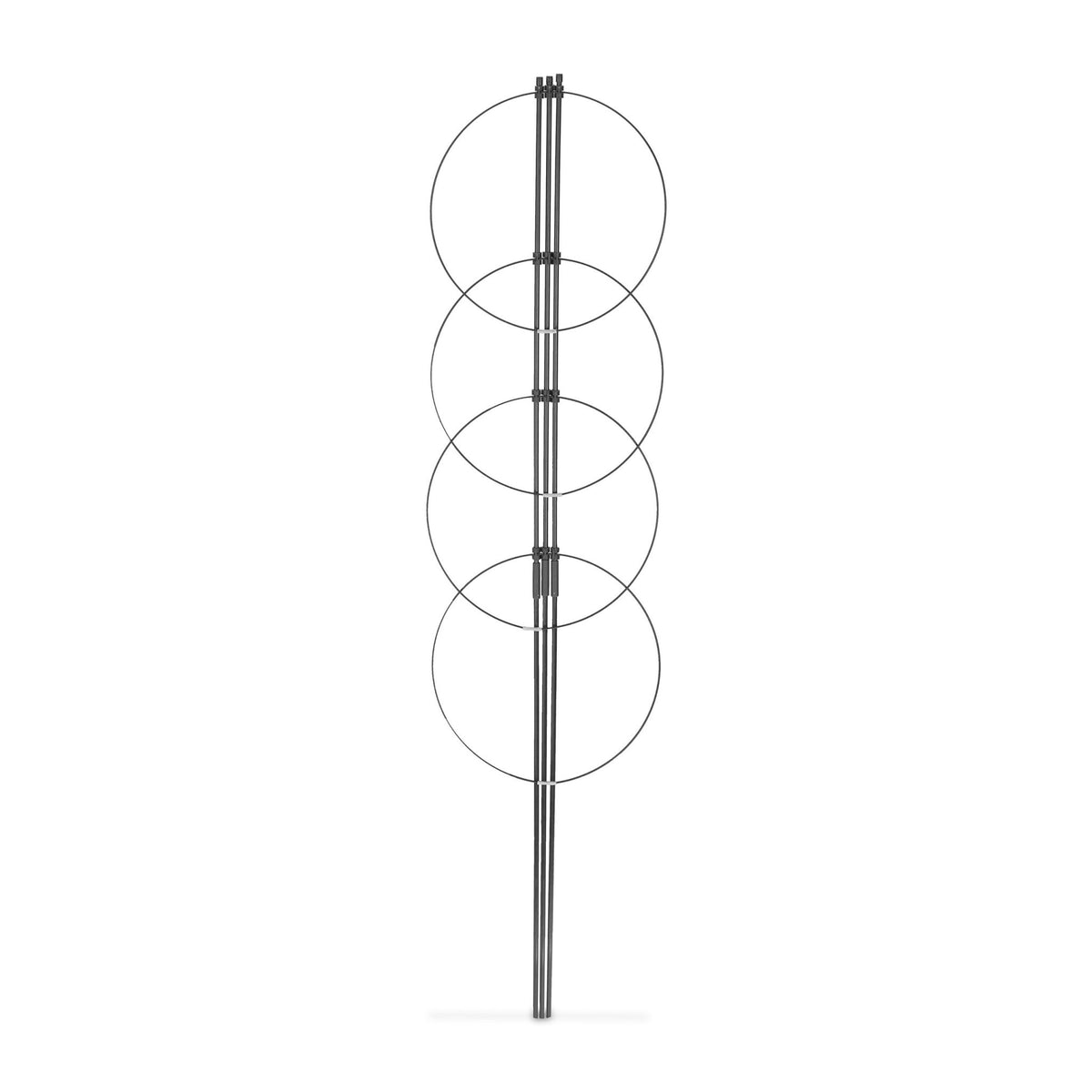 2x Plant Supports with Rings, 120 cm