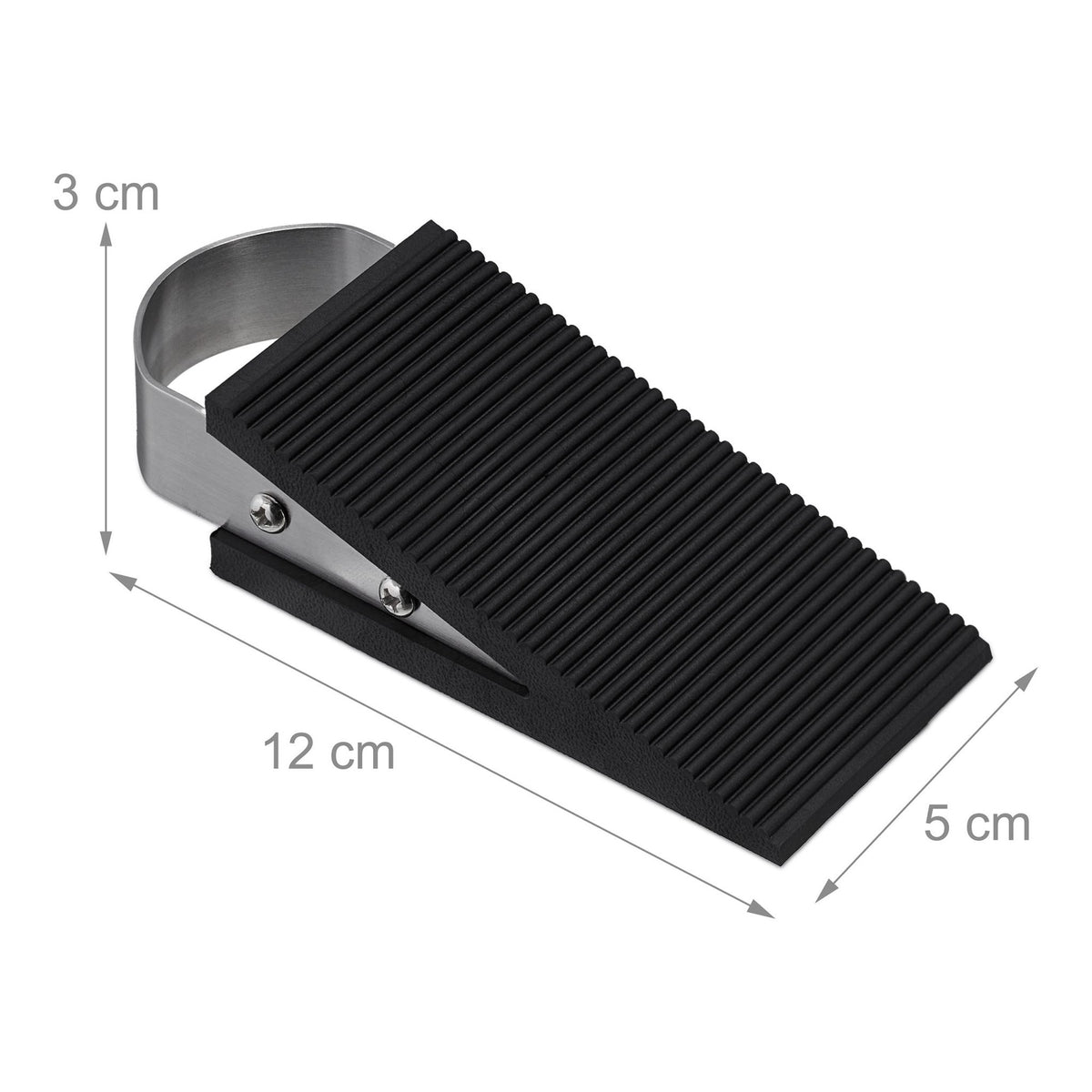 2x Rubber Door Stop Wedges