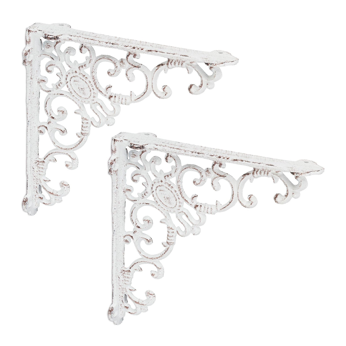 2x shelf bracket forged in cast iron