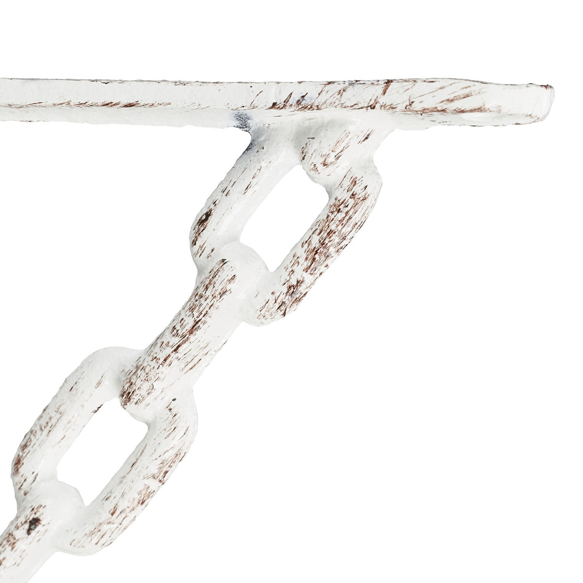 2x shelf bracket in cast iron with chain