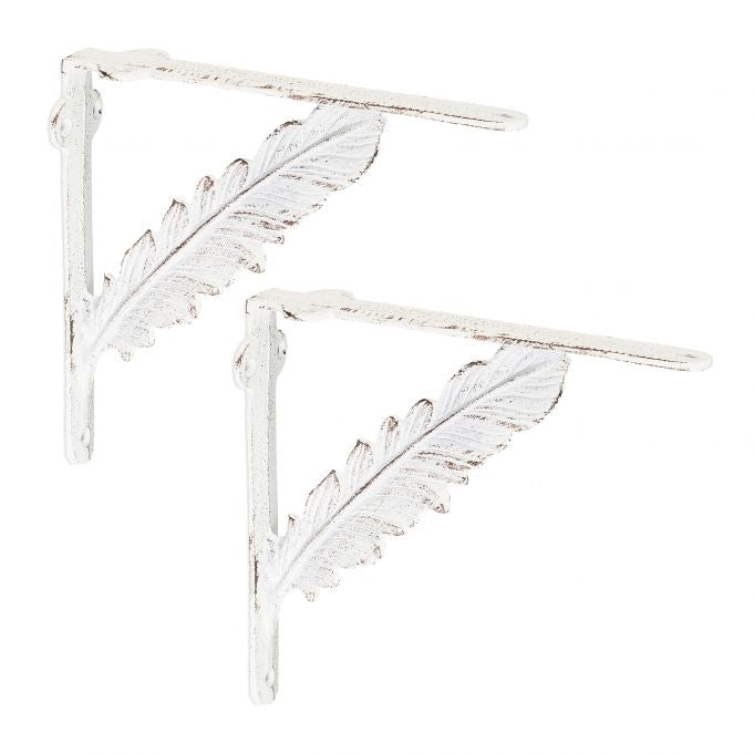2x shelf bracket in cast iron with spring