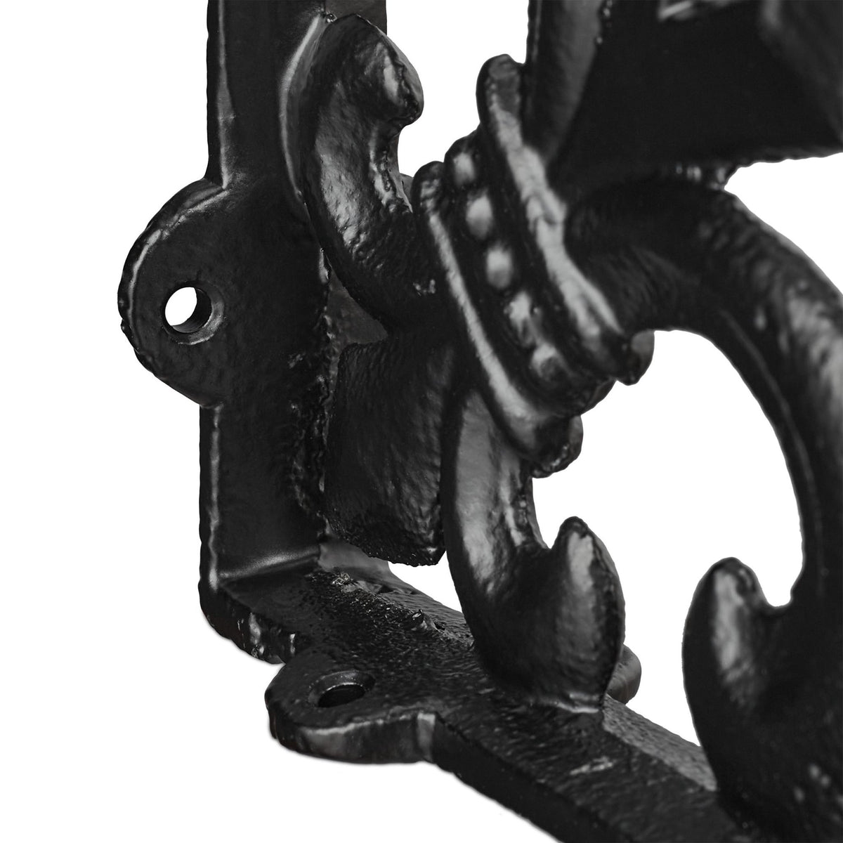 2x shelf bracket with French lily cast iron