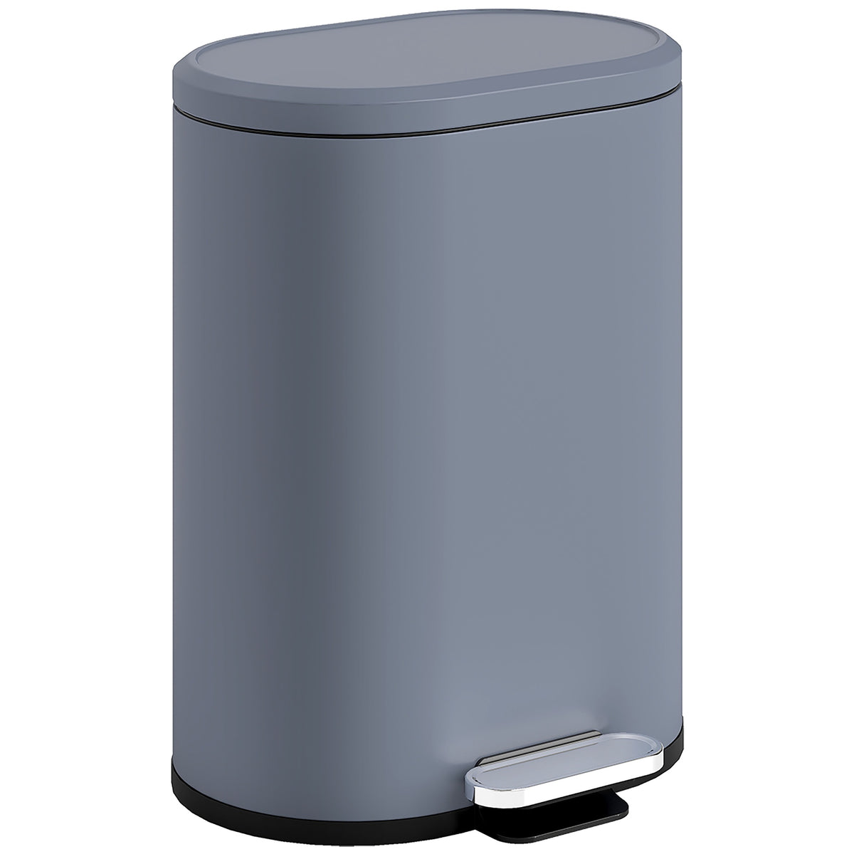 30L Kitchen Pedal Trash Can, Soft-Close Lid, Gray