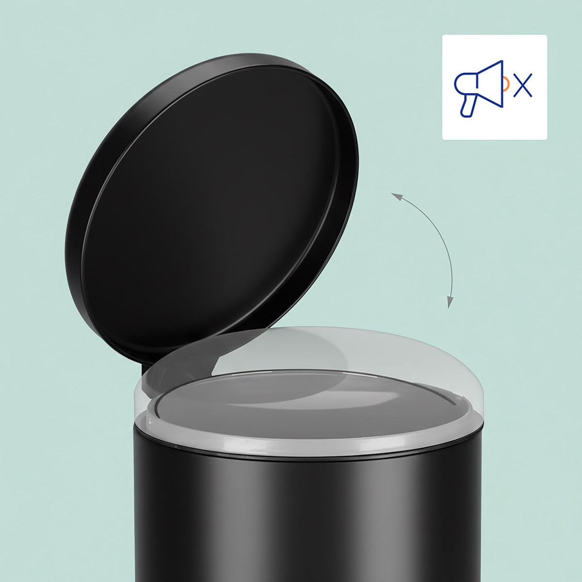 30L Metal & Plastic Pedal Kitchen Bin